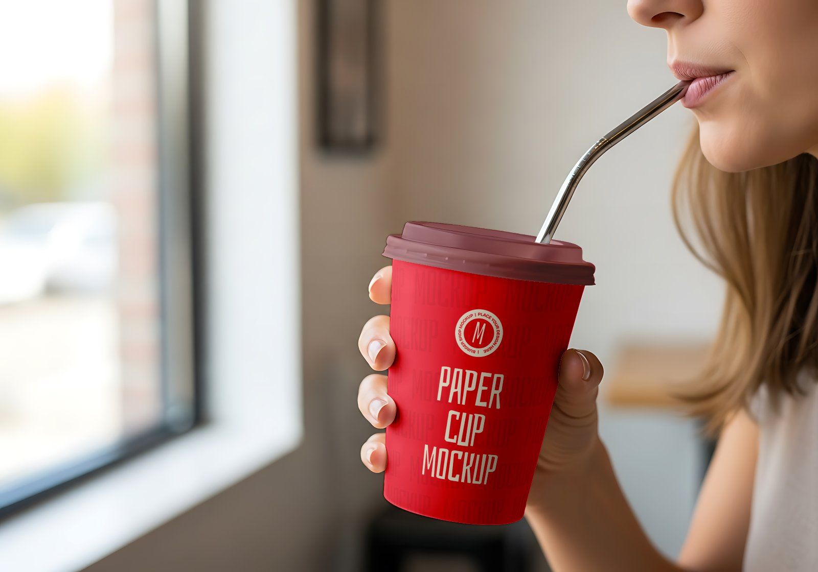 Premium Branding Burger Store Mockup