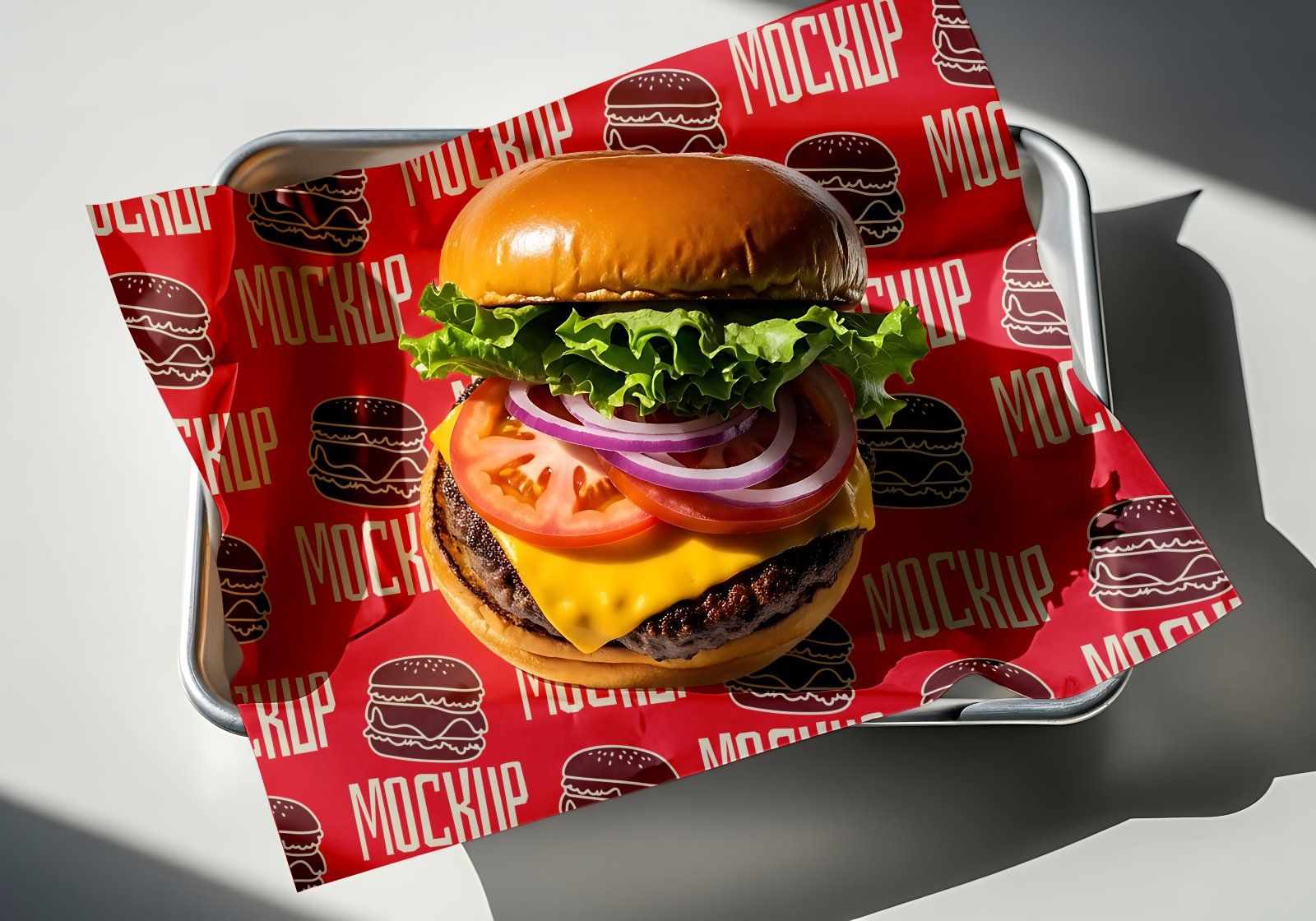 Premium Branding Burger Store Mockup