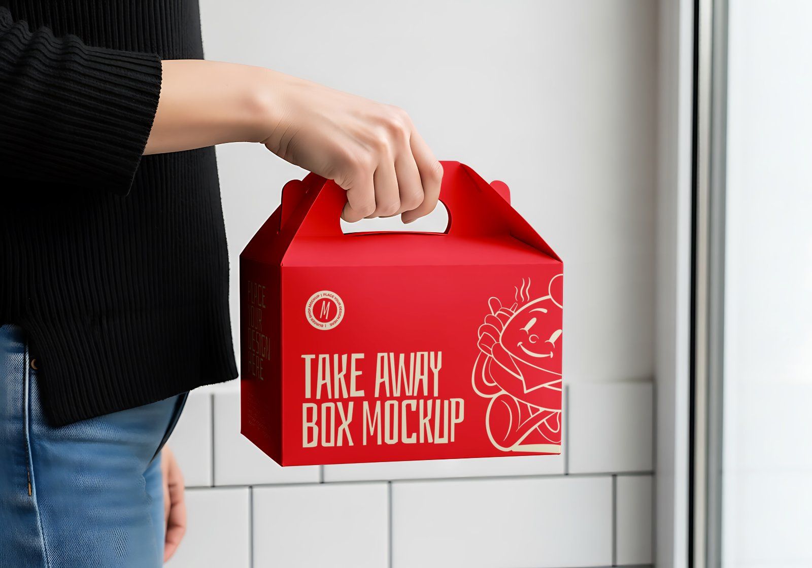 Premium Branding Burger Store Mockup