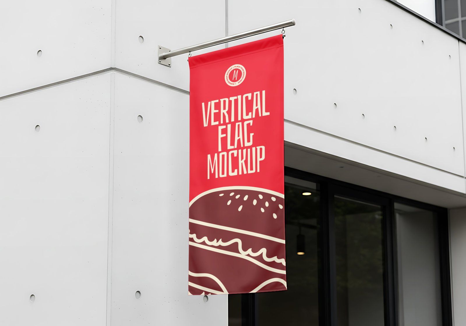 Premium Branding Burger Store Mockup