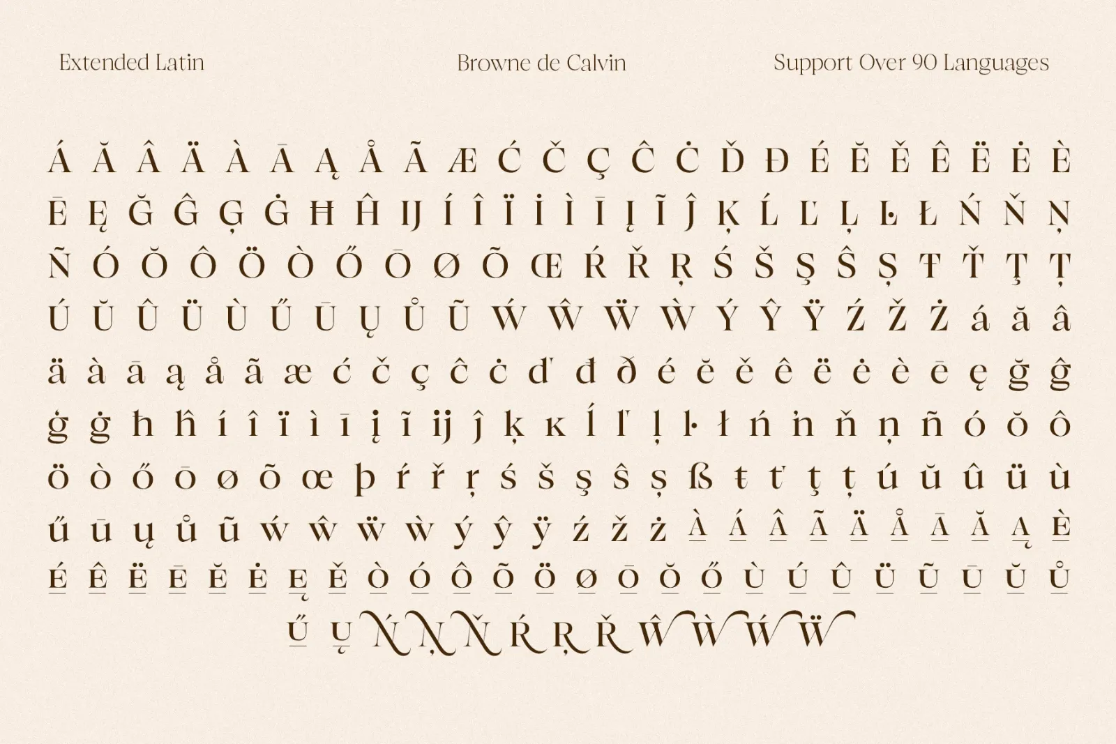 Browne de Calvin | Luxury Serif Typeface — image 16