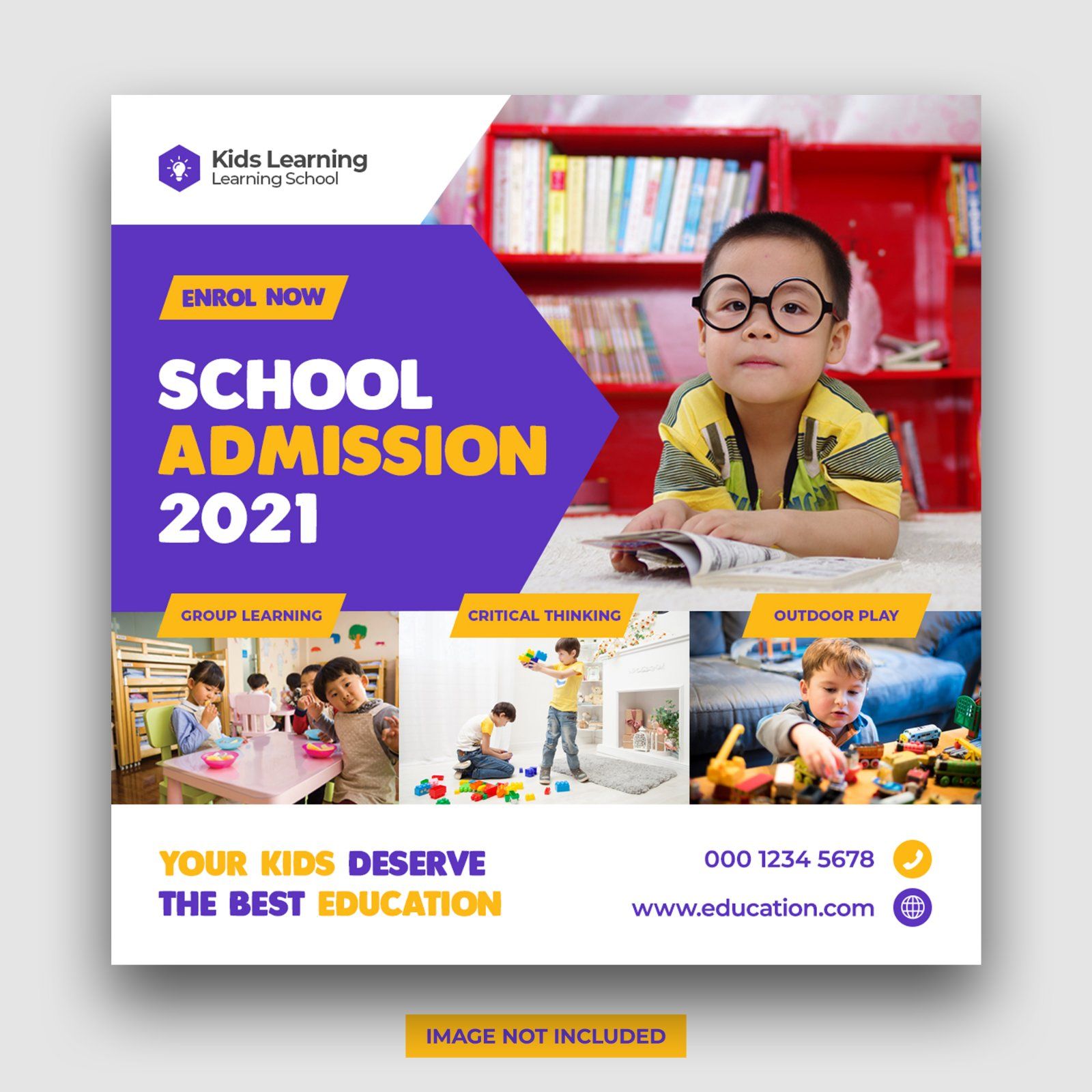 kids-school-education-admission-social-media-banner-square-flyer-template — image 1