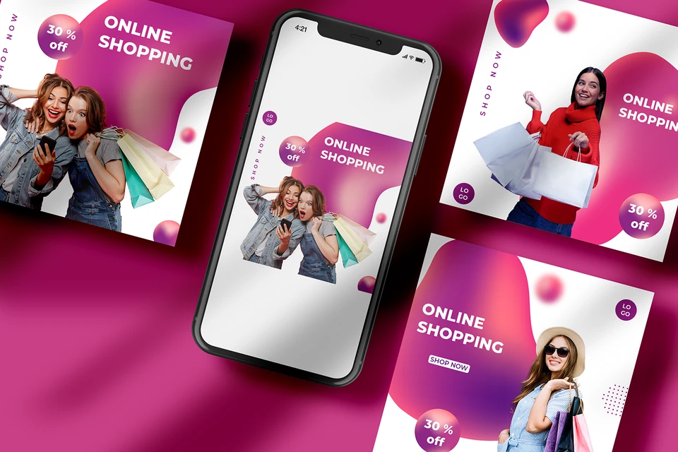 Shopping - Social Media Template-22-059
