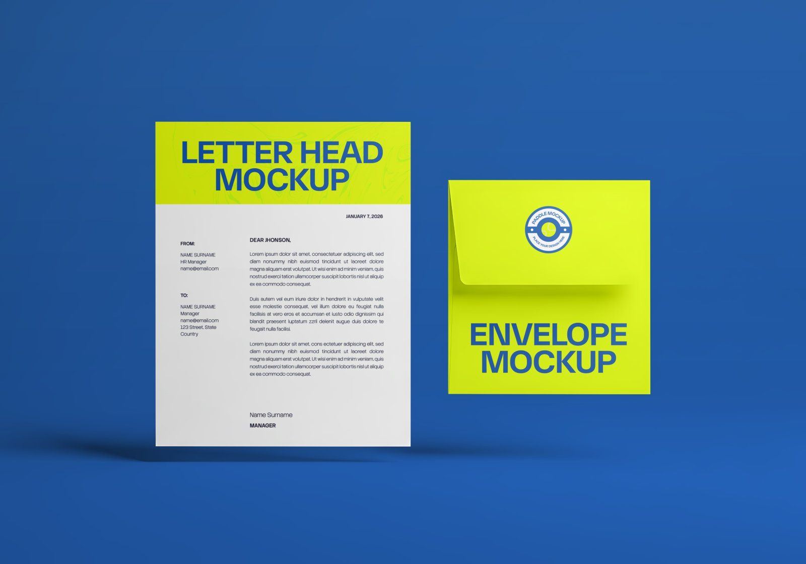 Premium Branding Sport Paddle Mockup