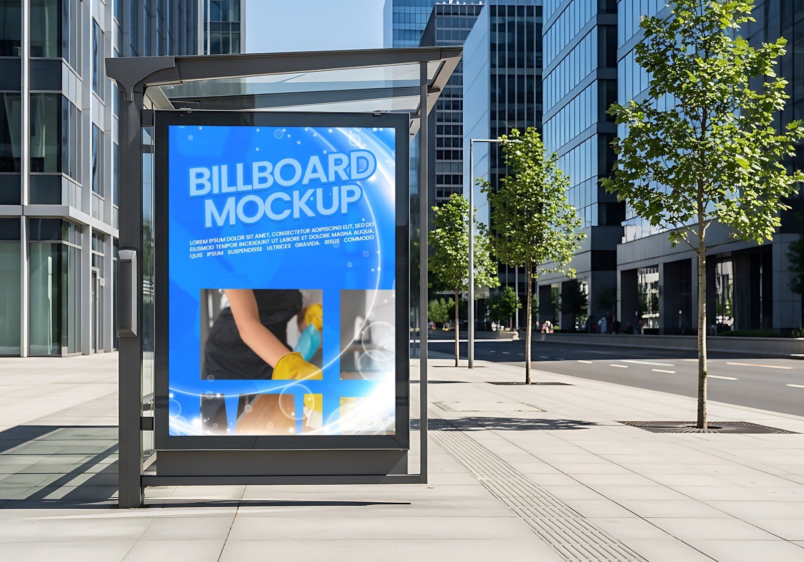 Premium Branding Home Cleaning Mockup