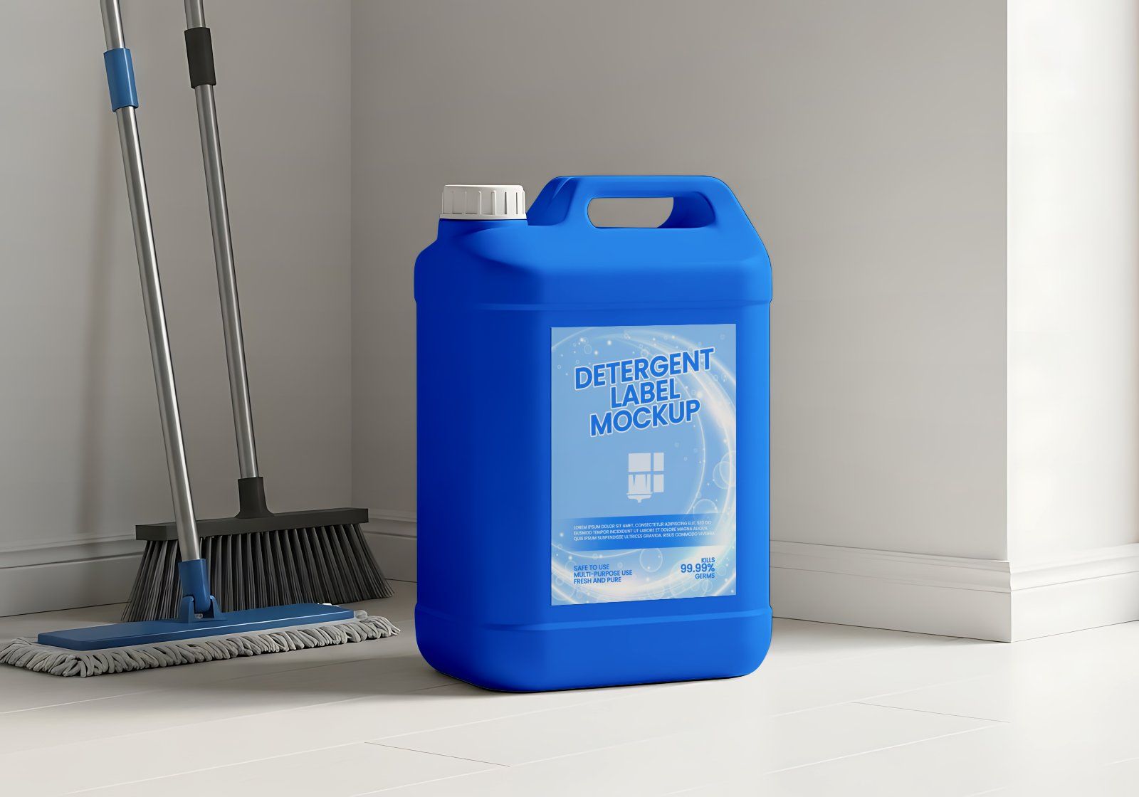 Premium Branding Home Cleaning Mockup