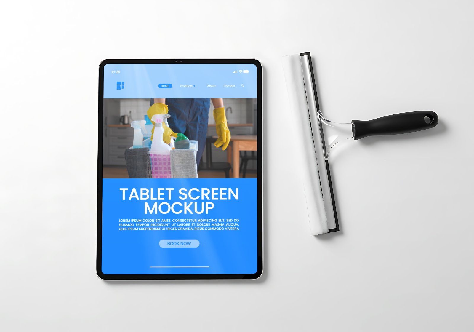 Premium Branding Home Cleaning Mockup