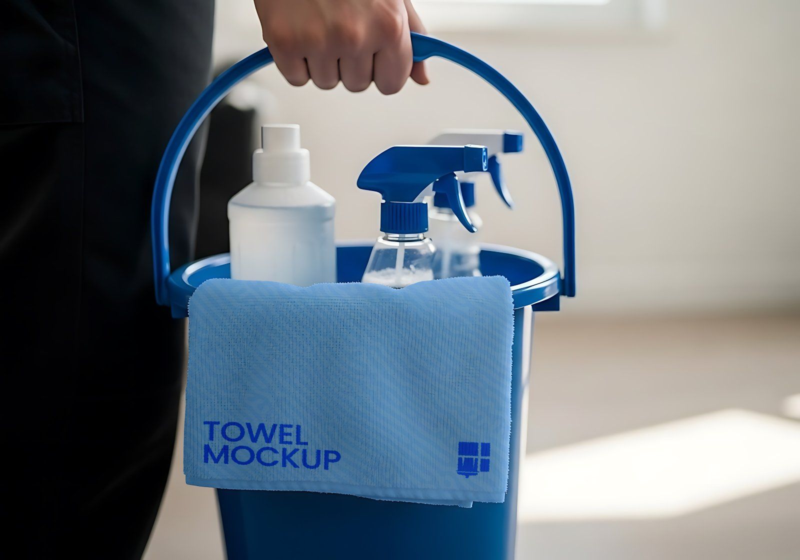 Premium Branding Home Cleaning Mockup