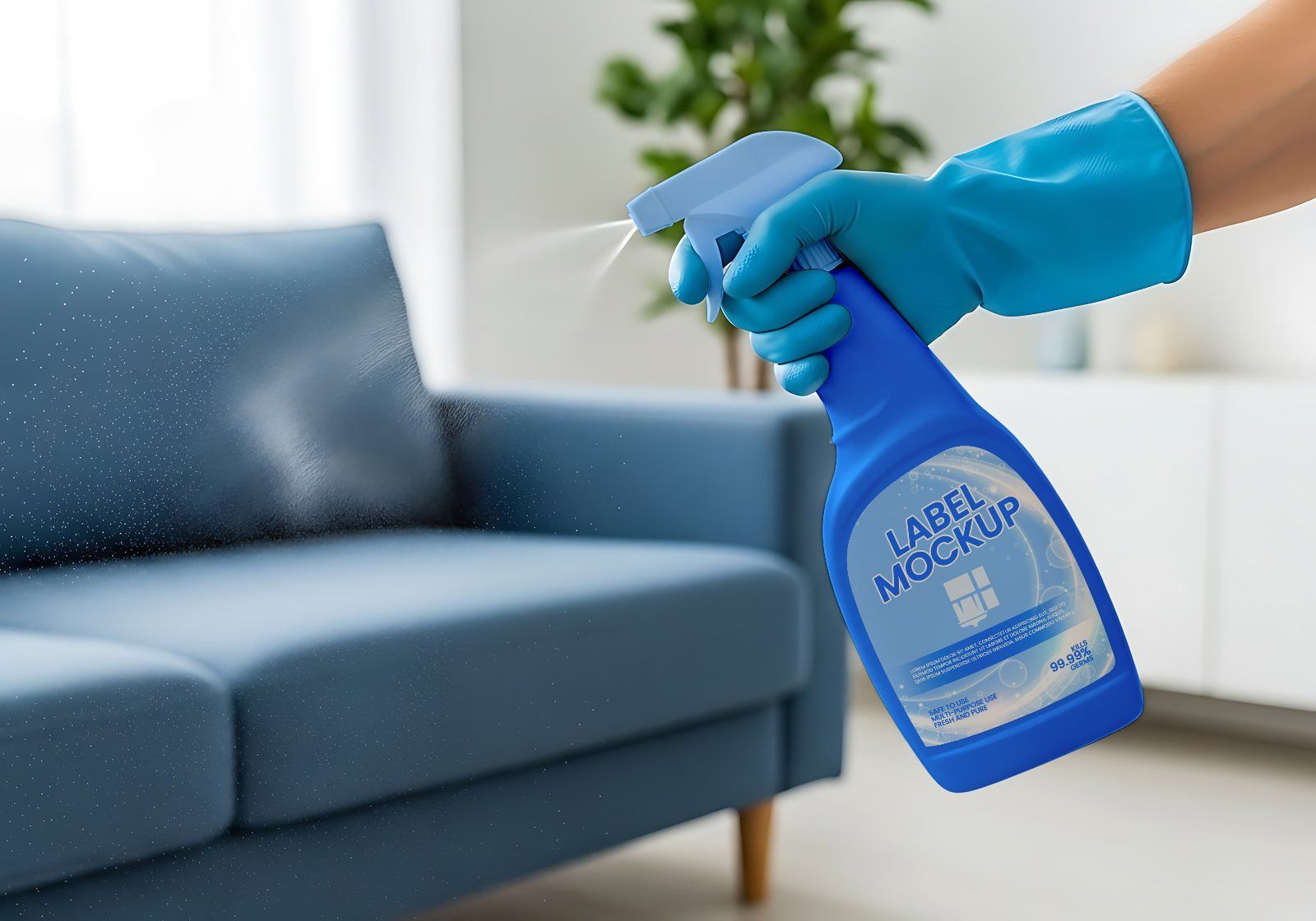 Premium Branding Home Cleaning Mockup