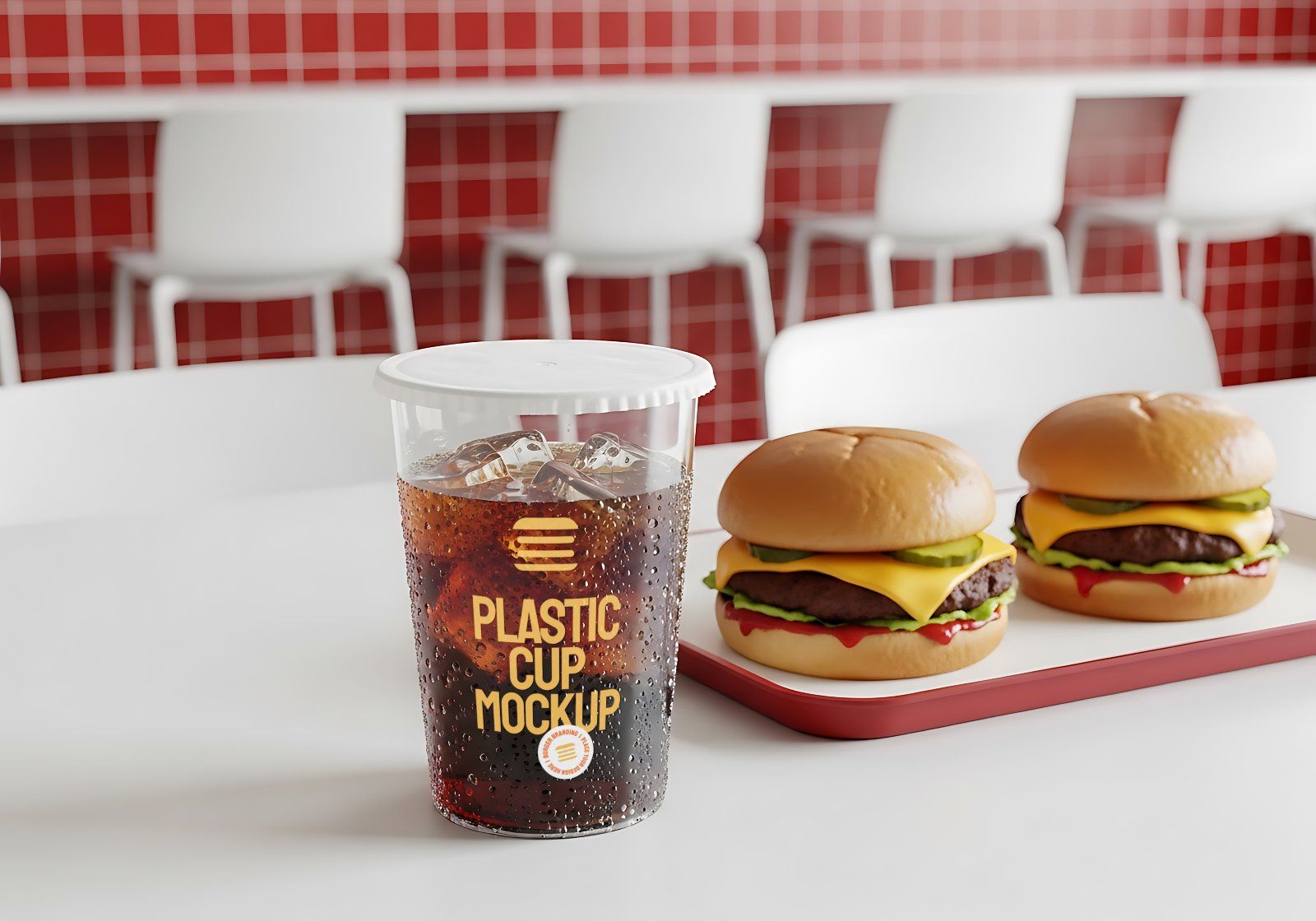 Premium Branding Premium Burger Store Mockup