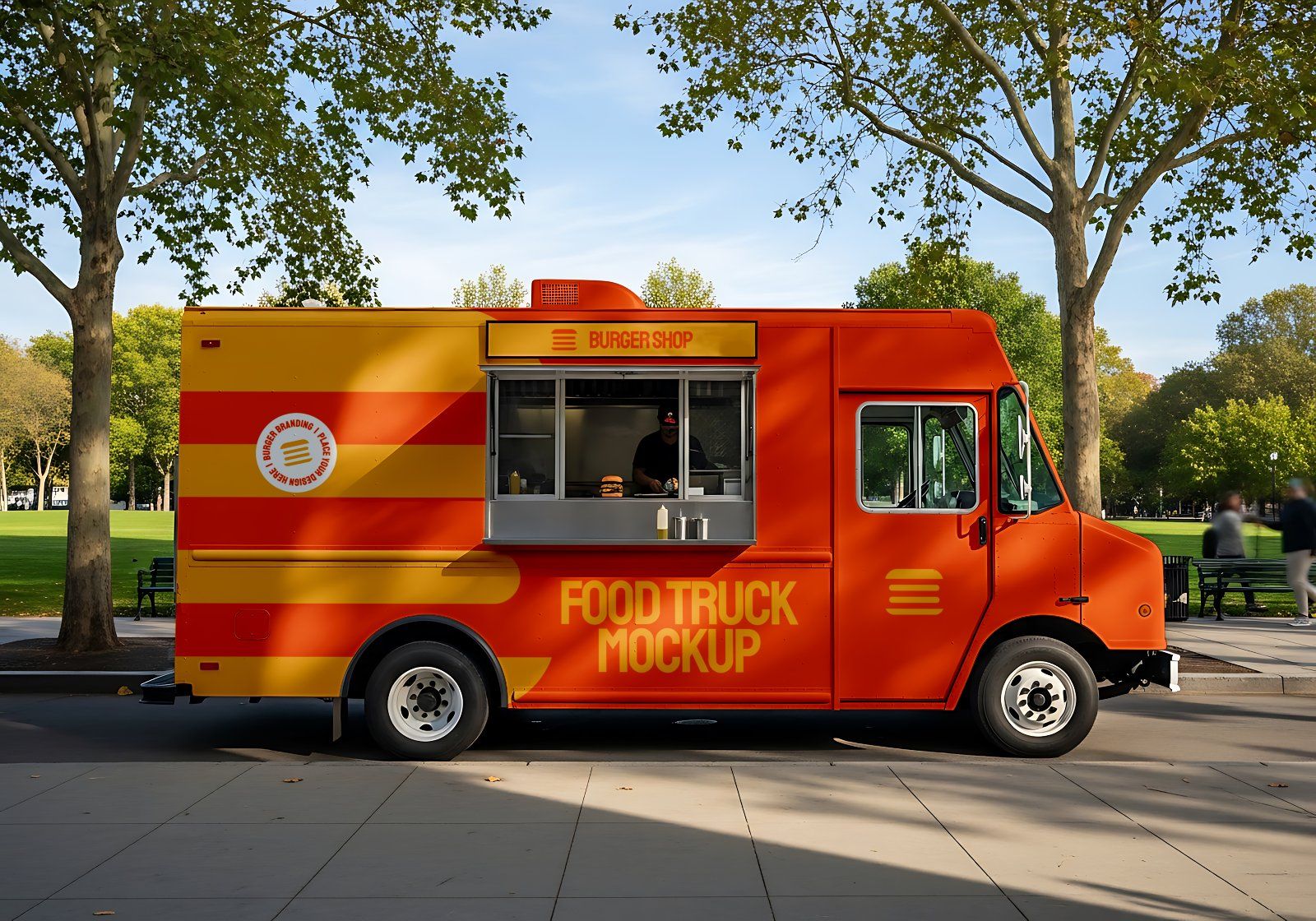 Premium Branding Premium Burger Store Mockup