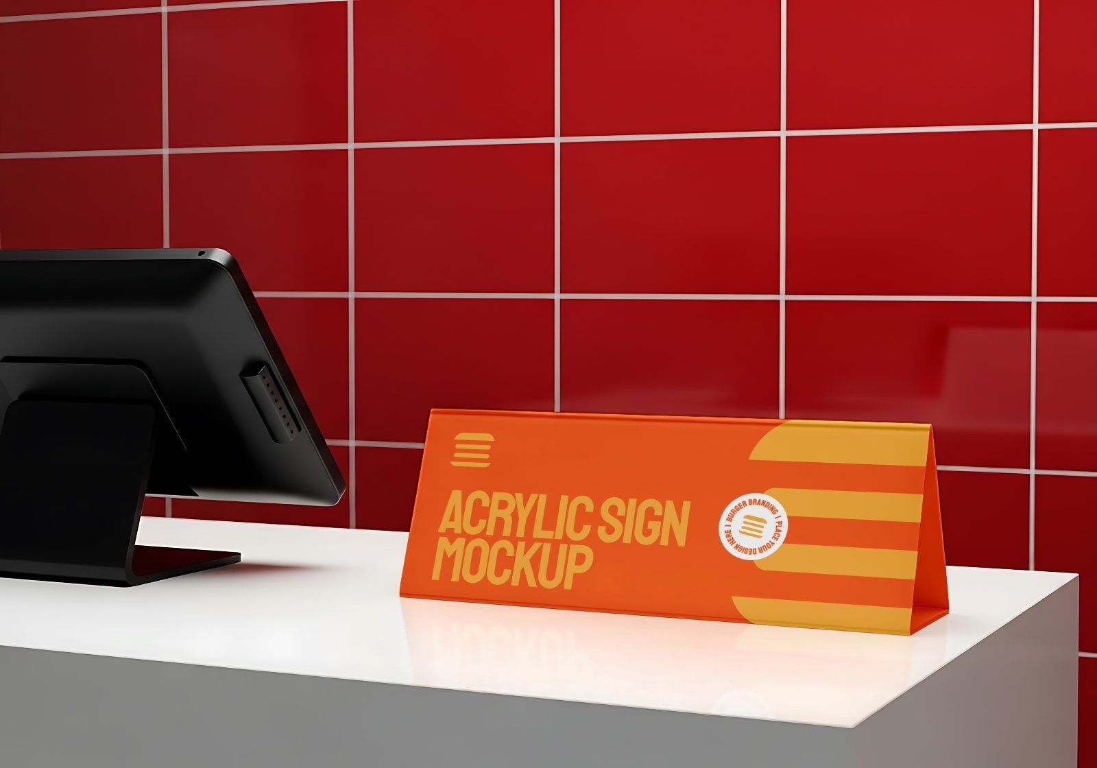 Premium Branding Premium Burger Store Mockup