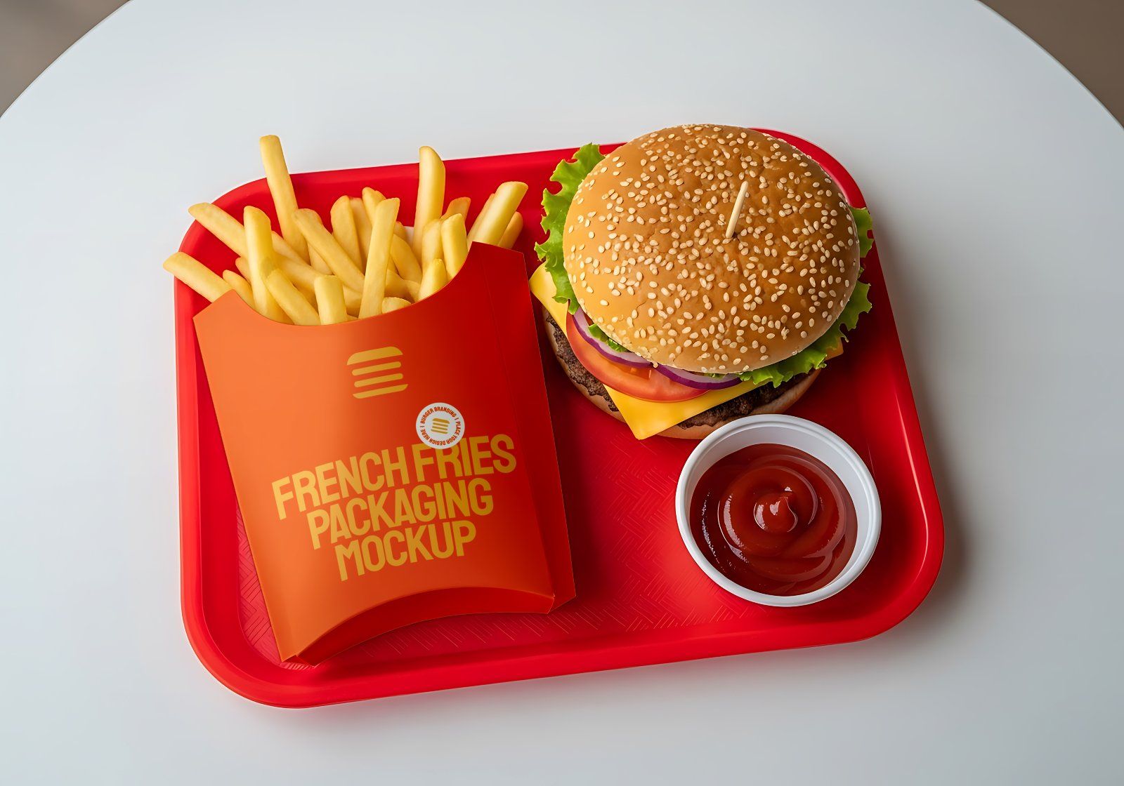Premium Branding Premium Burger Store Mockup