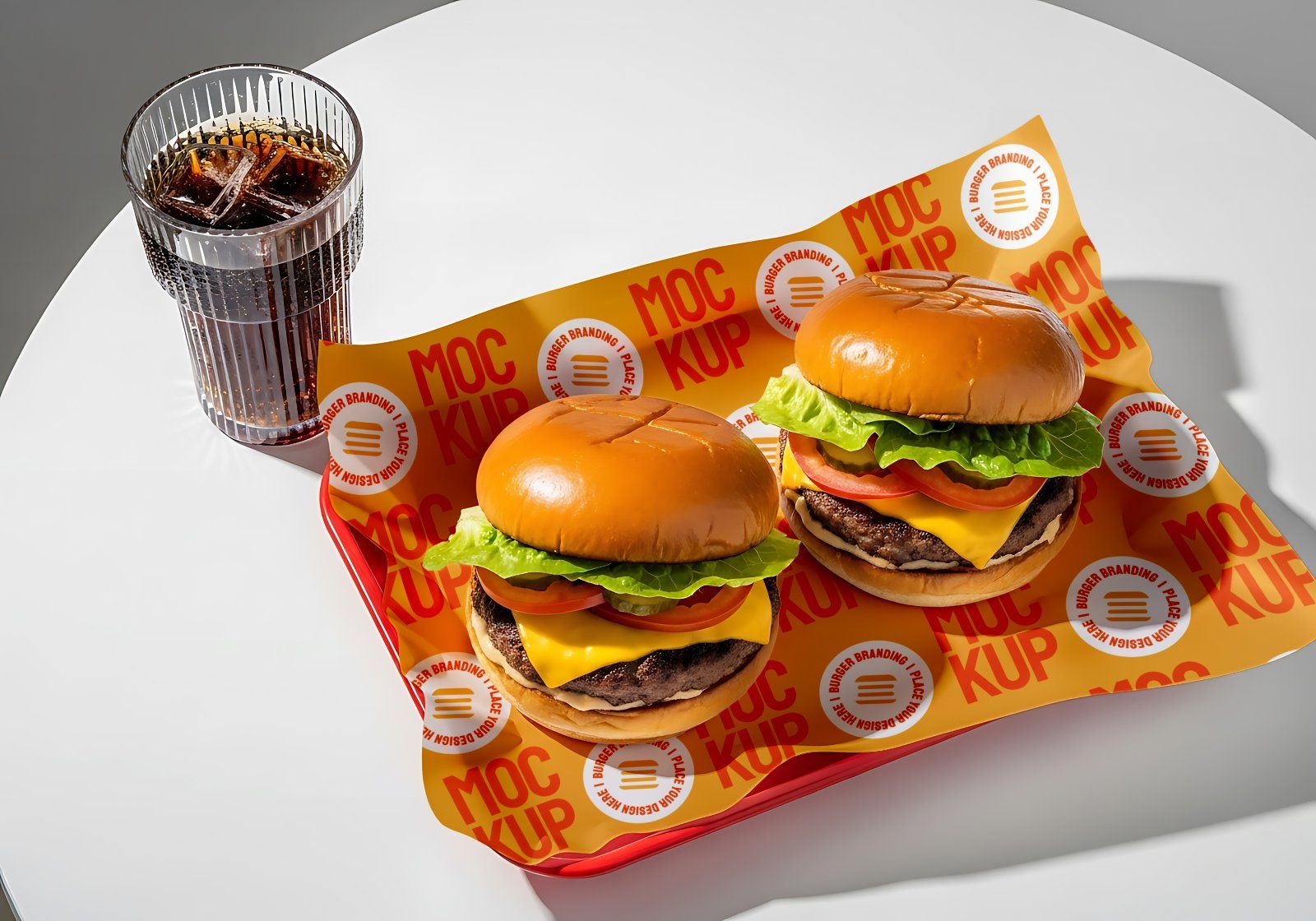 Premium Branding Premium Burger Store Mockup