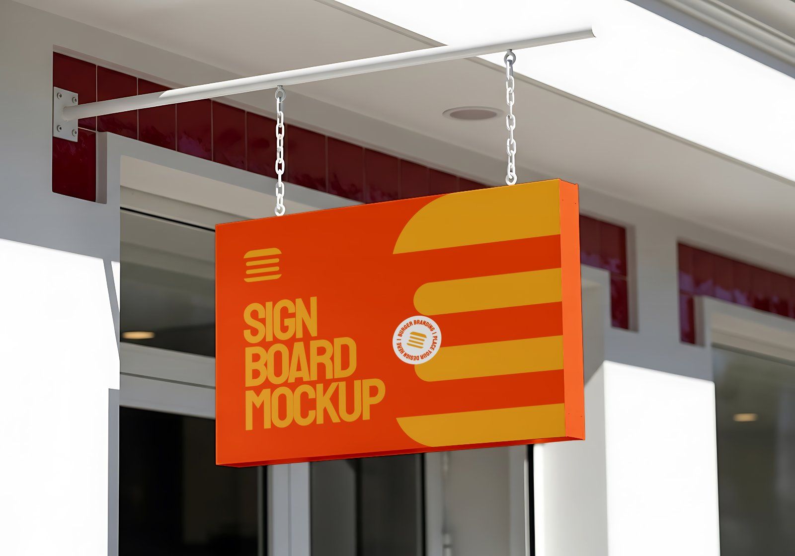 Premium Branding Premium Burger Store Mockup