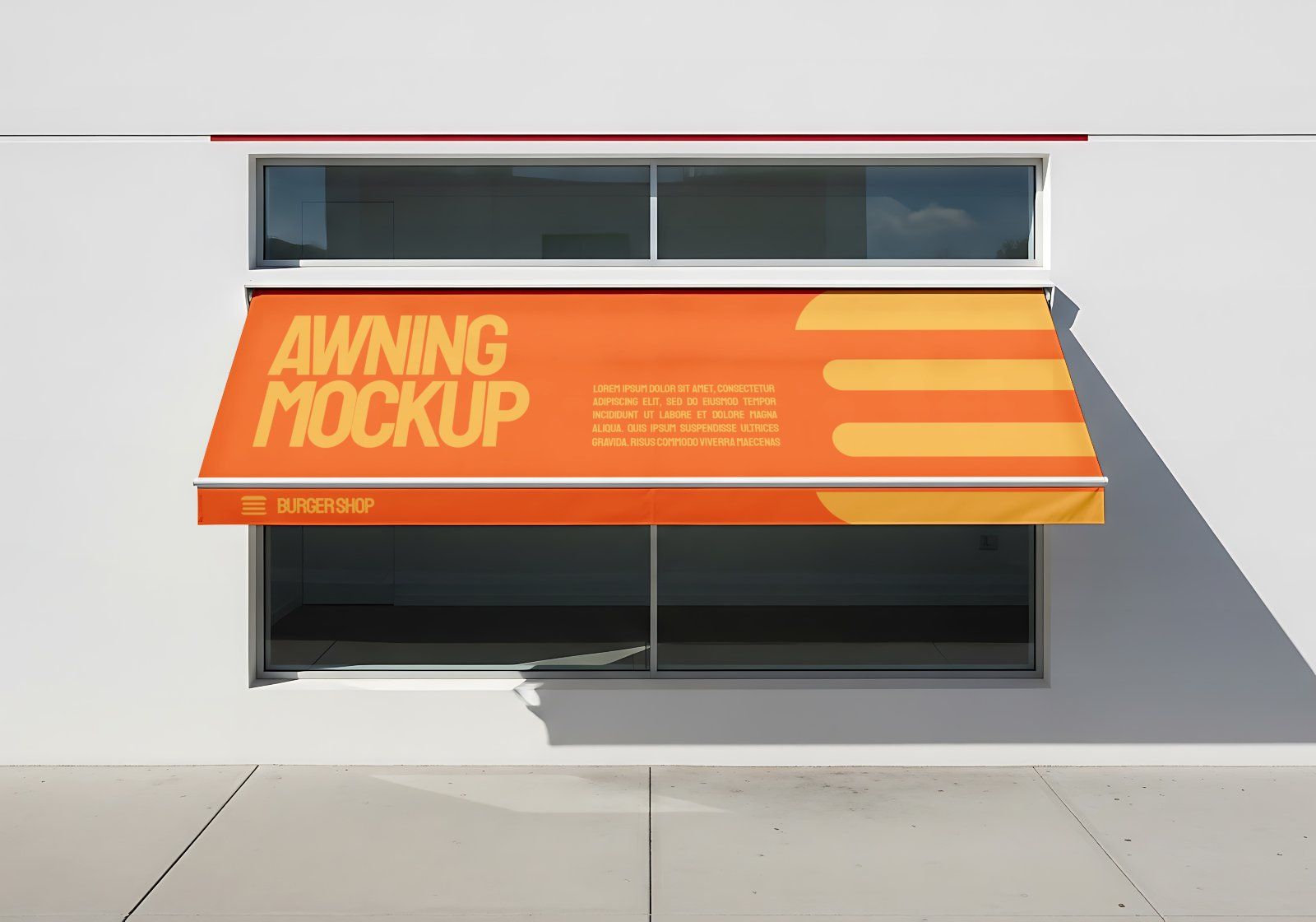 Premium Branding Premium Burger Store Mockup