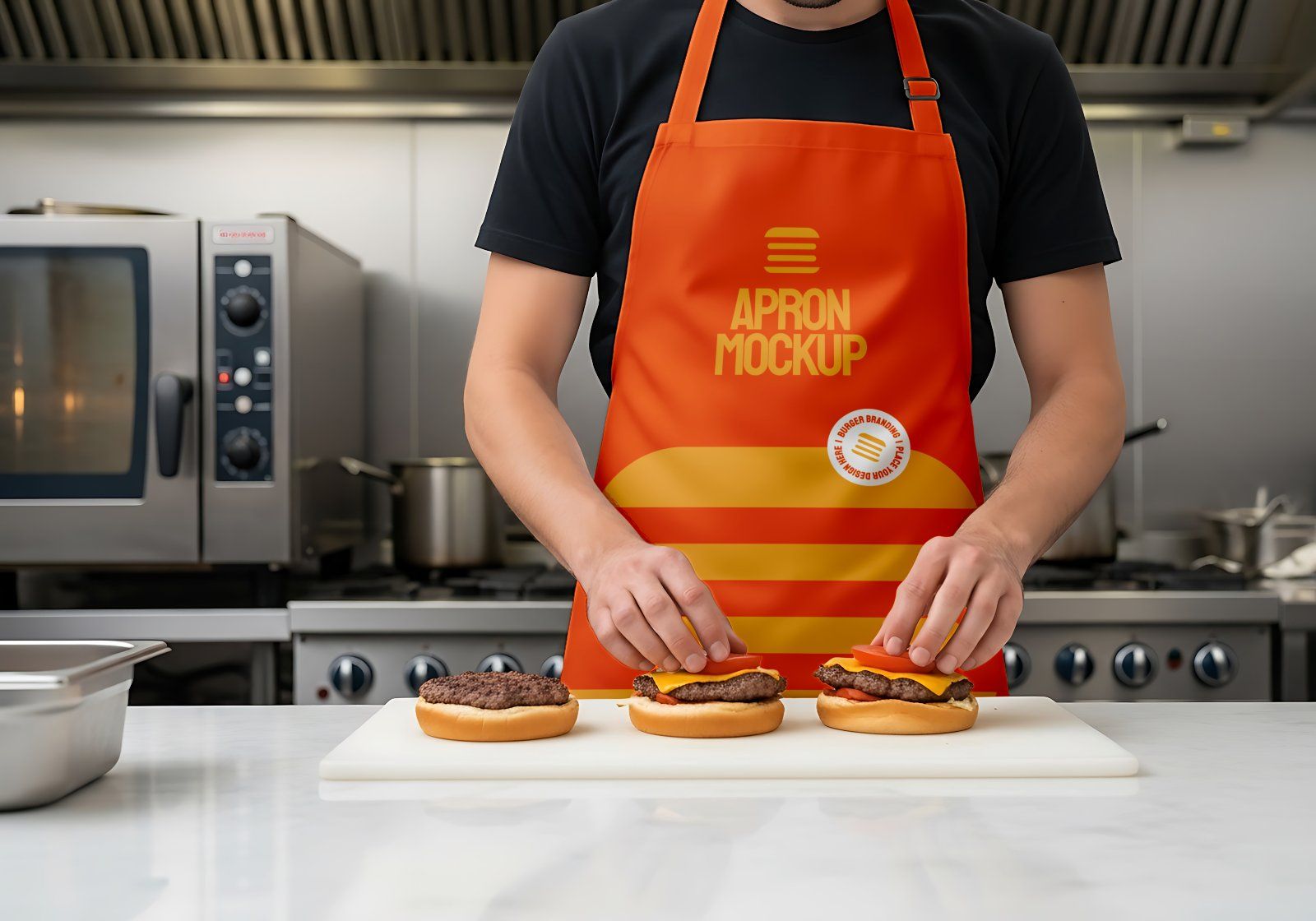 Premium Branding Premium Burger Store Mockup