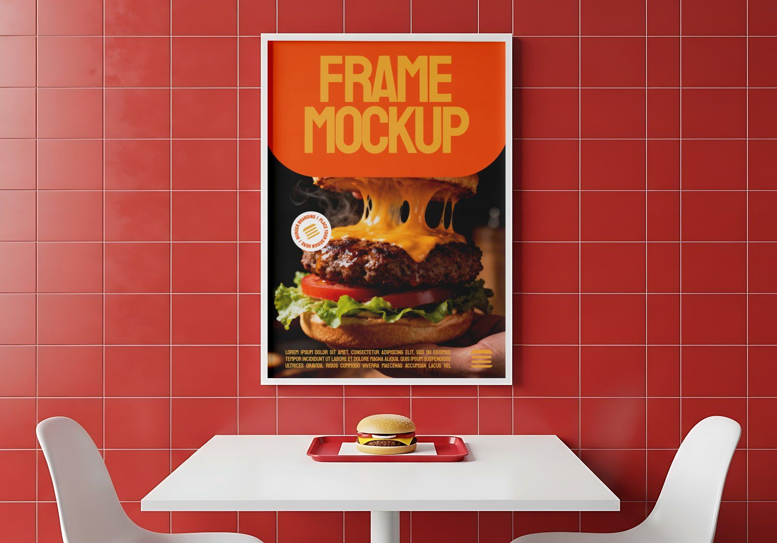 Premium Branding Premium Burger Store Mockup