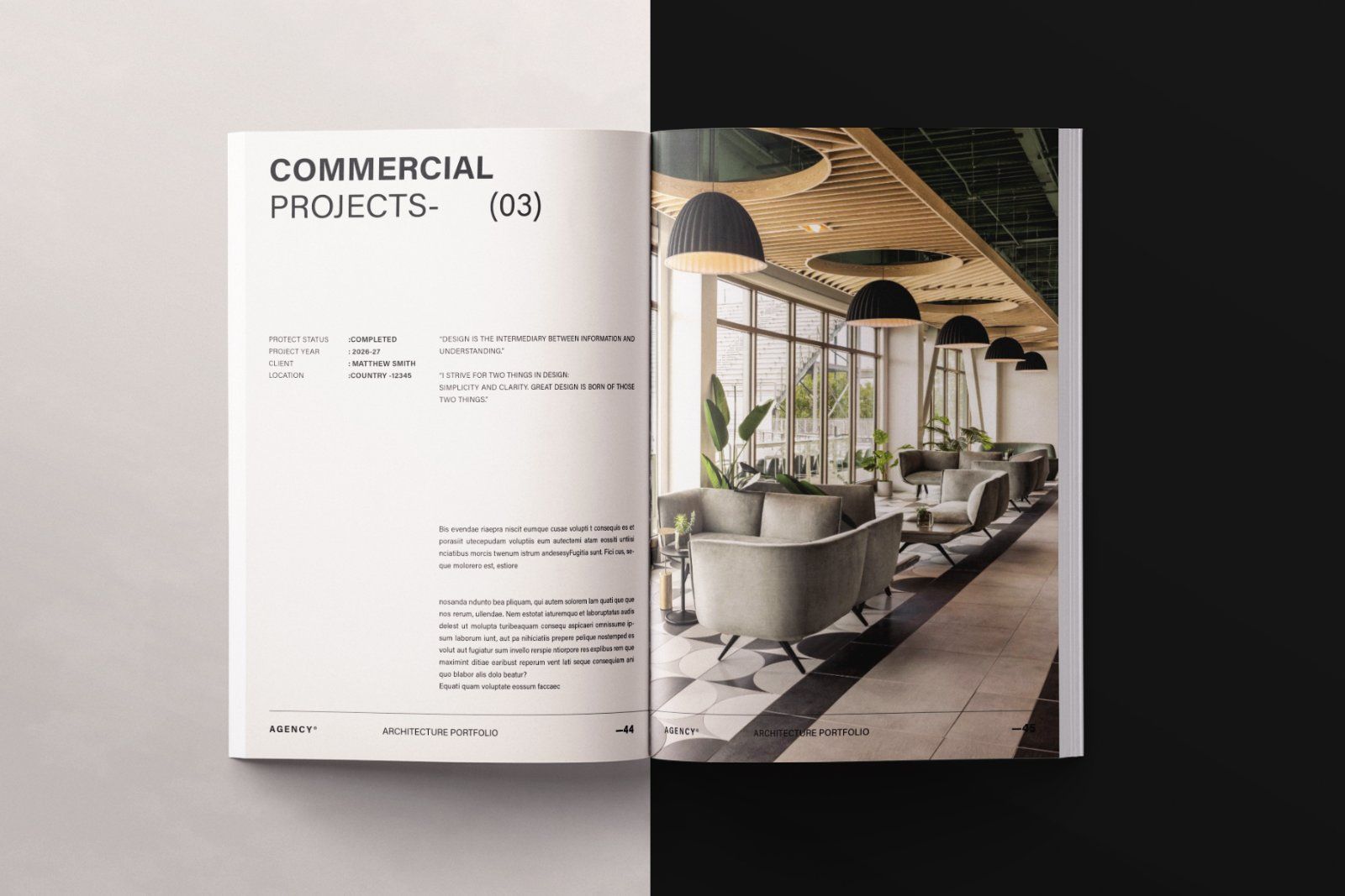 Architecture Sketch Design Portfolio Template