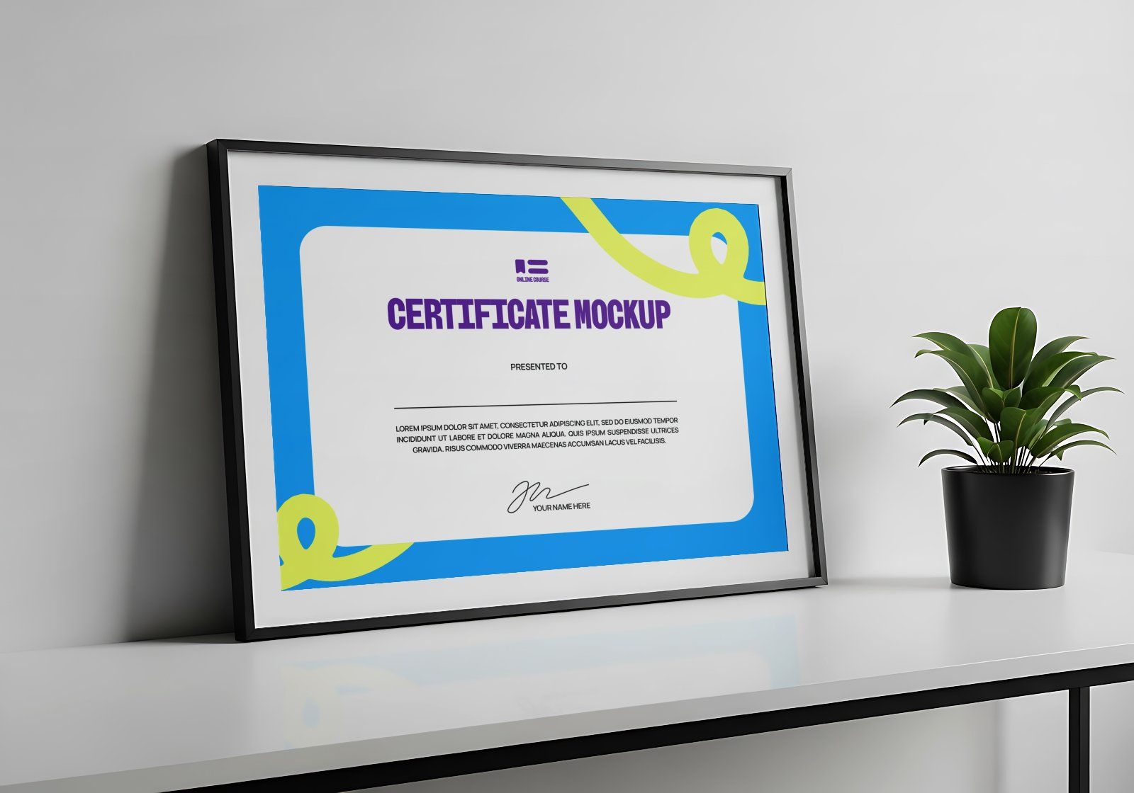 Premium Branding Online Course Mockup