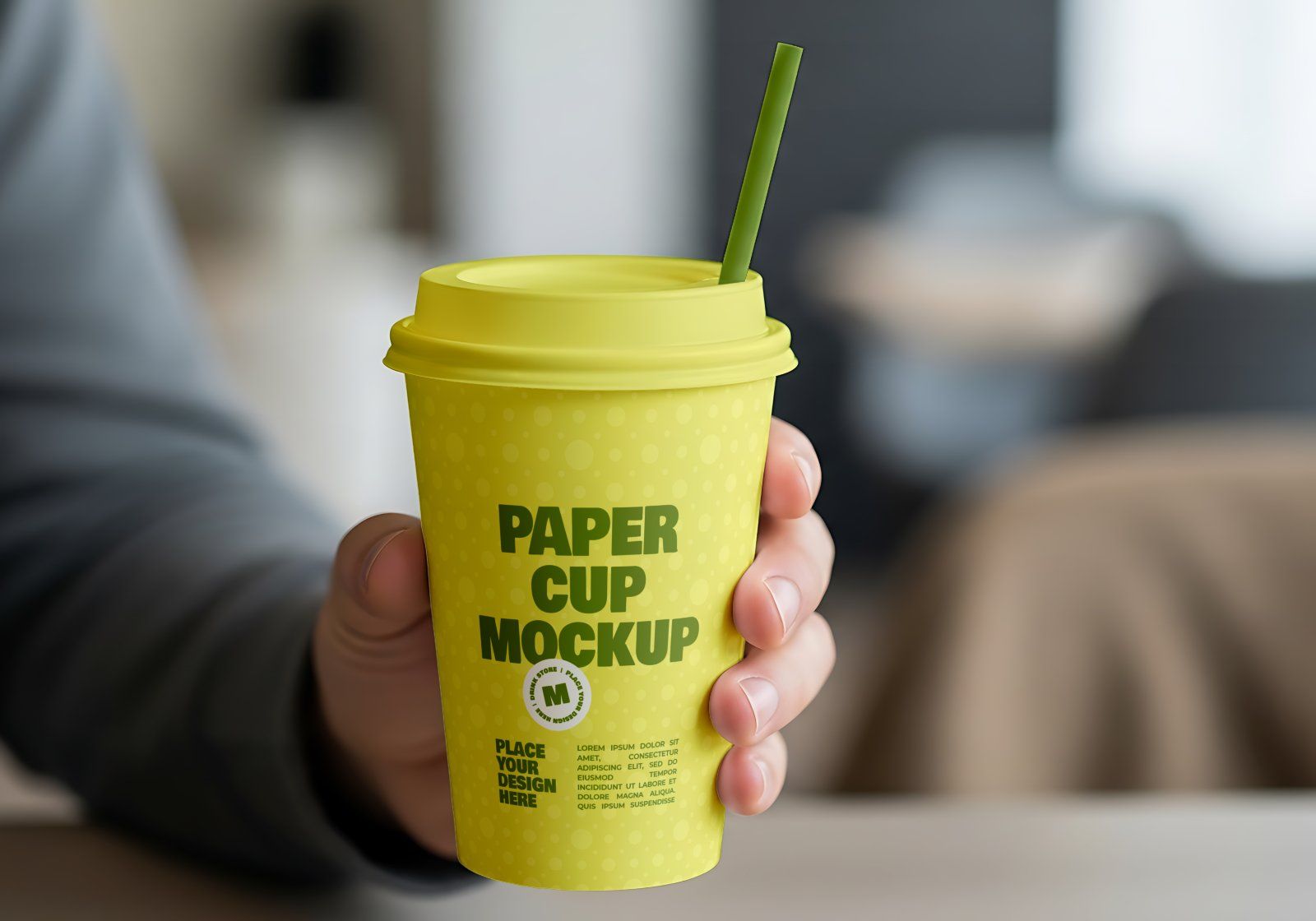 Premium Branding Drinking Store Mockup