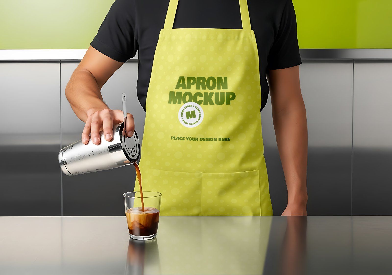 Premium Branding Drinking Store Mockup