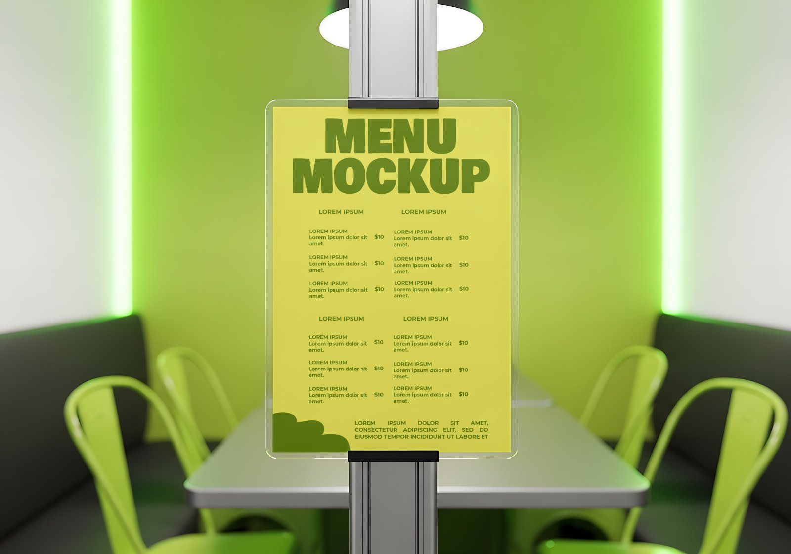 Premium Branding Drinking Store Mockup