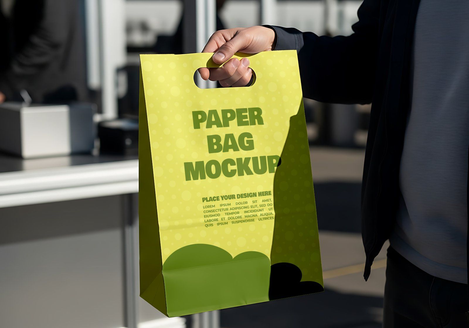 Premium Branding Drinking Store Mockup