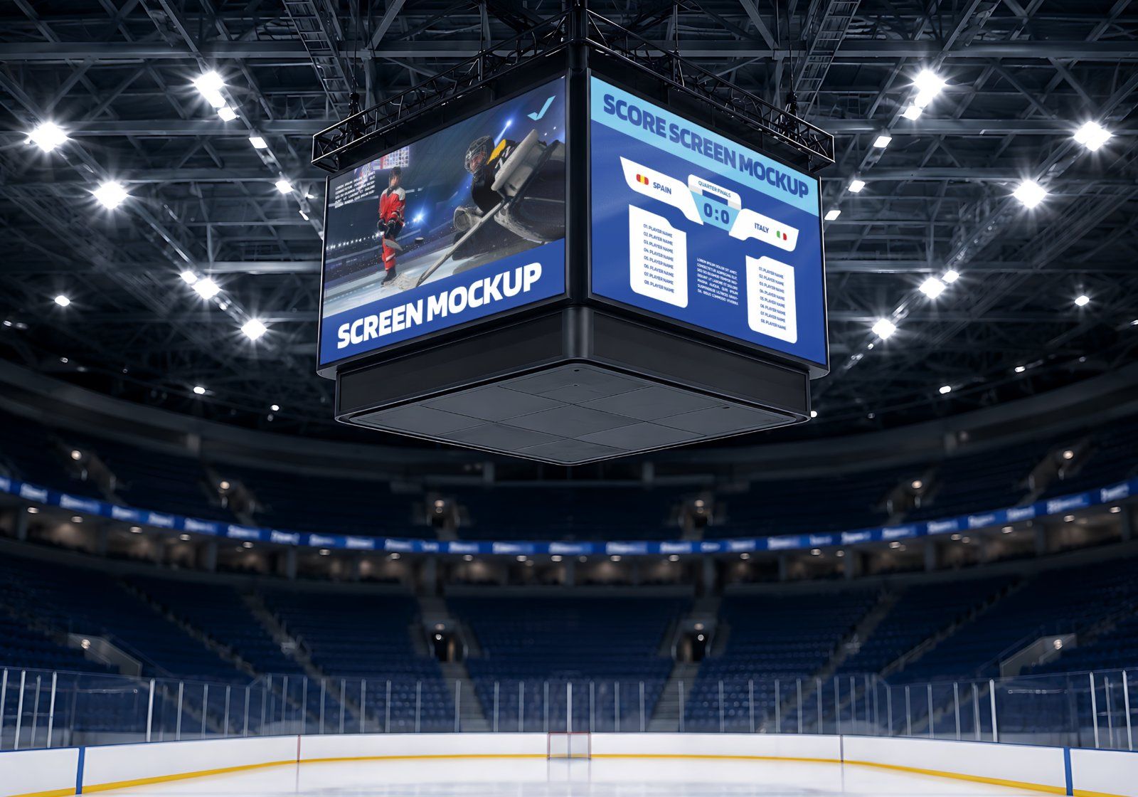 Ultimate Hockey Club Branding Mockup Bundle – 15 Premium PSD Scenes for Ice Hockey & Athletic Identi