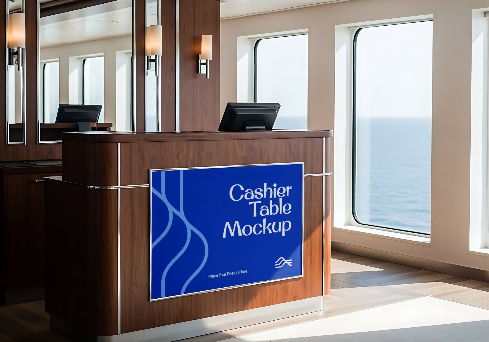 Cruise Ship Mockup Bundle - Maritime Branding with a Luxury Cruise Ship Mockup