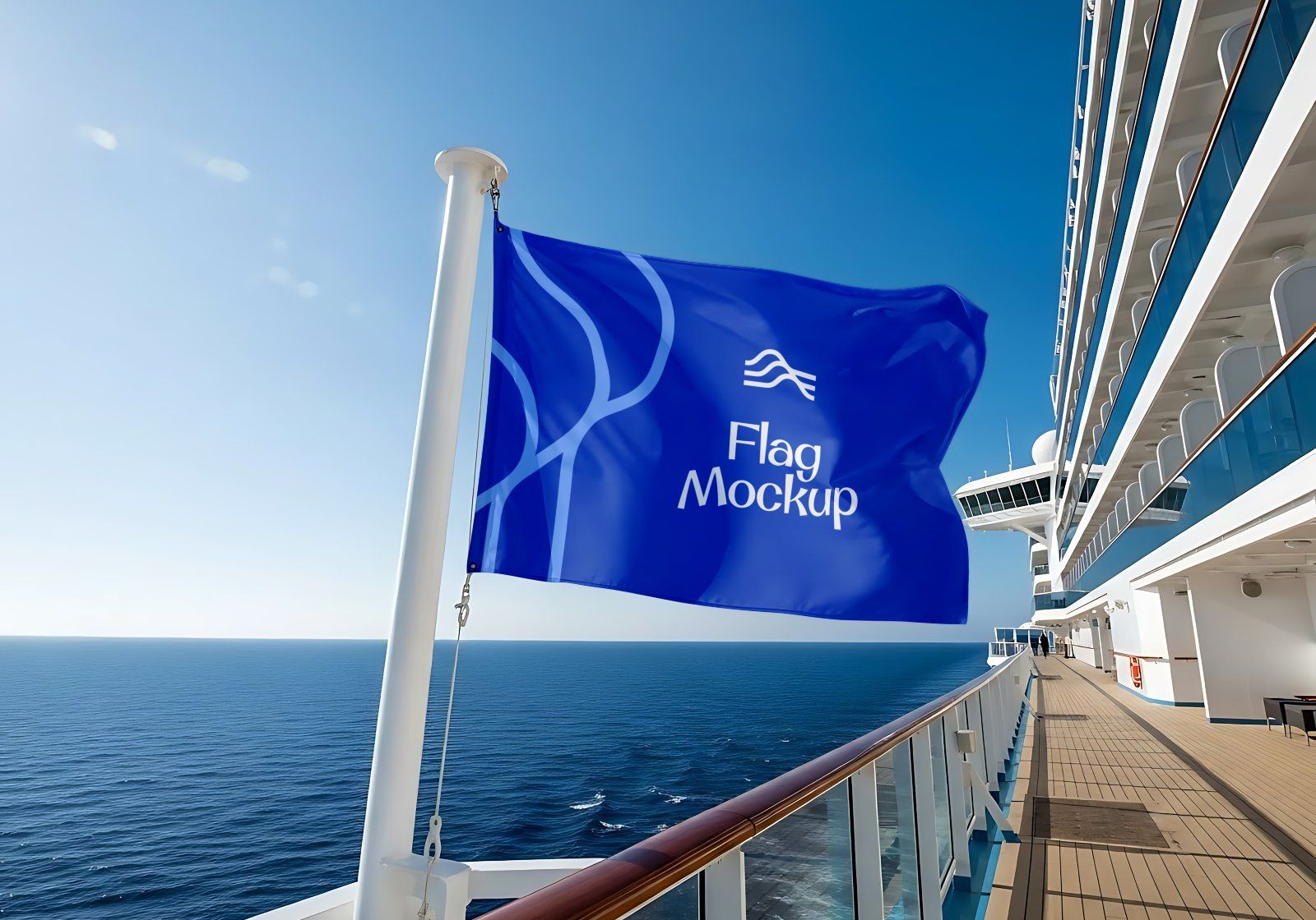 Cruise Ship Mockup Bundle - Maritime Branding with a Luxury Cruise Ship Mockup