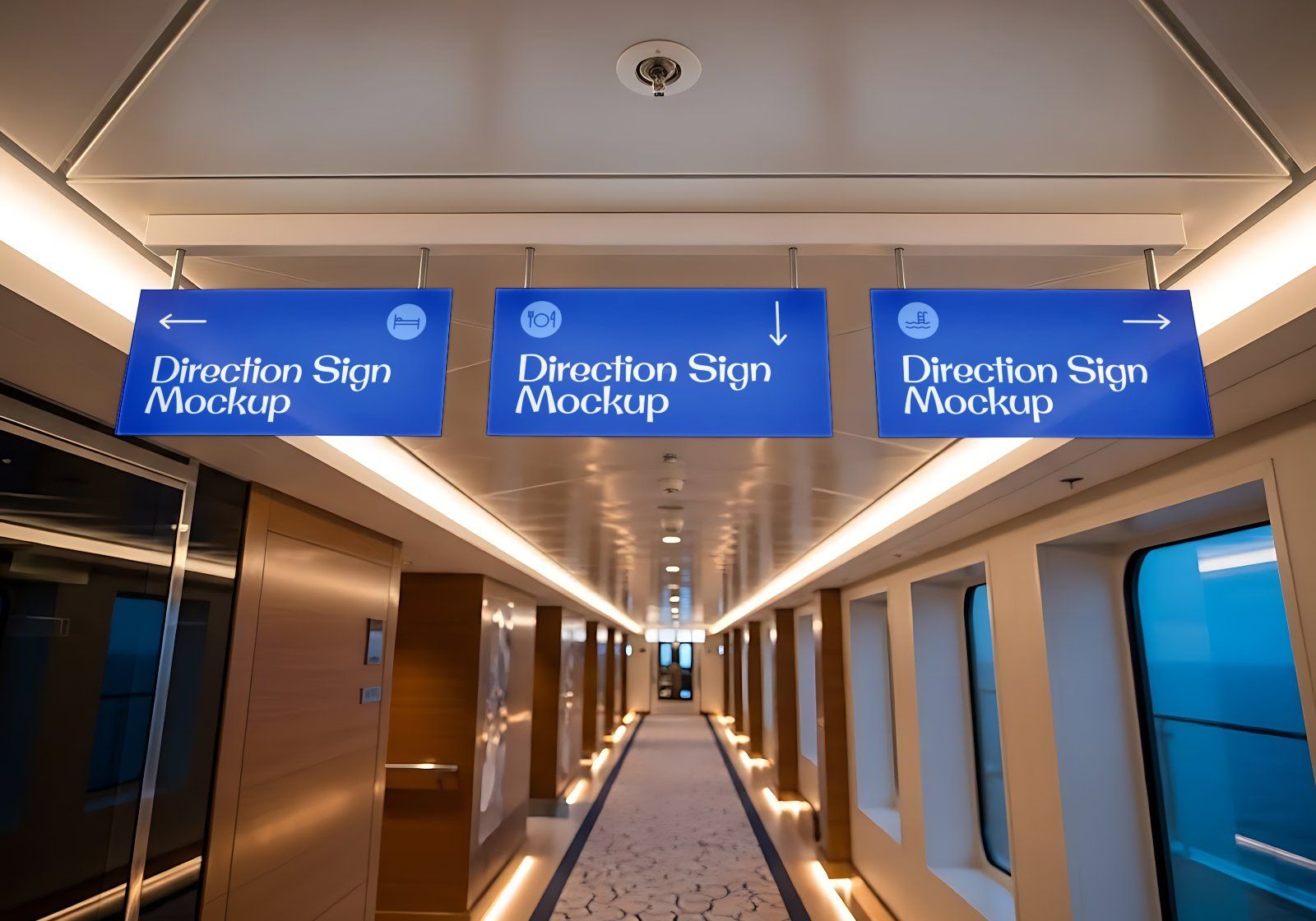 Cruise Ship Mockup Bundle - Maritime Branding with a Luxury Cruise Ship Mockup