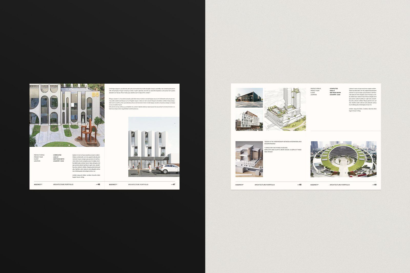 Architecture Sketch Design Portfolio Template