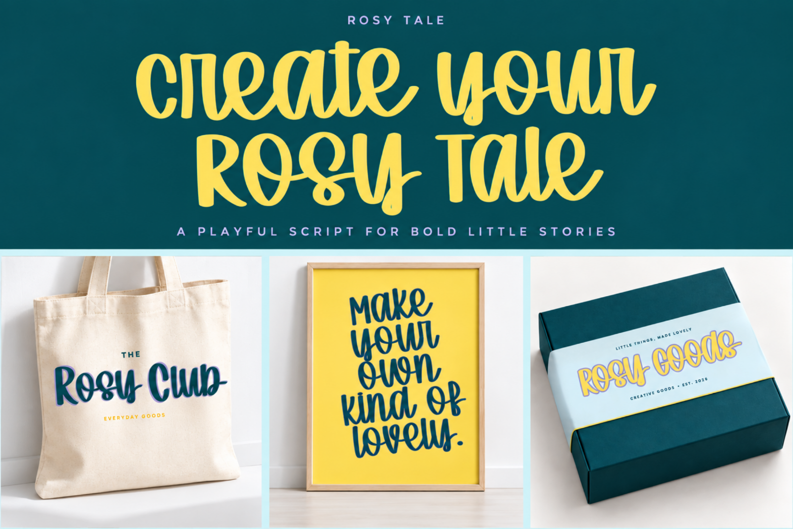 Rosy Tale — Playful Handwritten Script Font — image 18