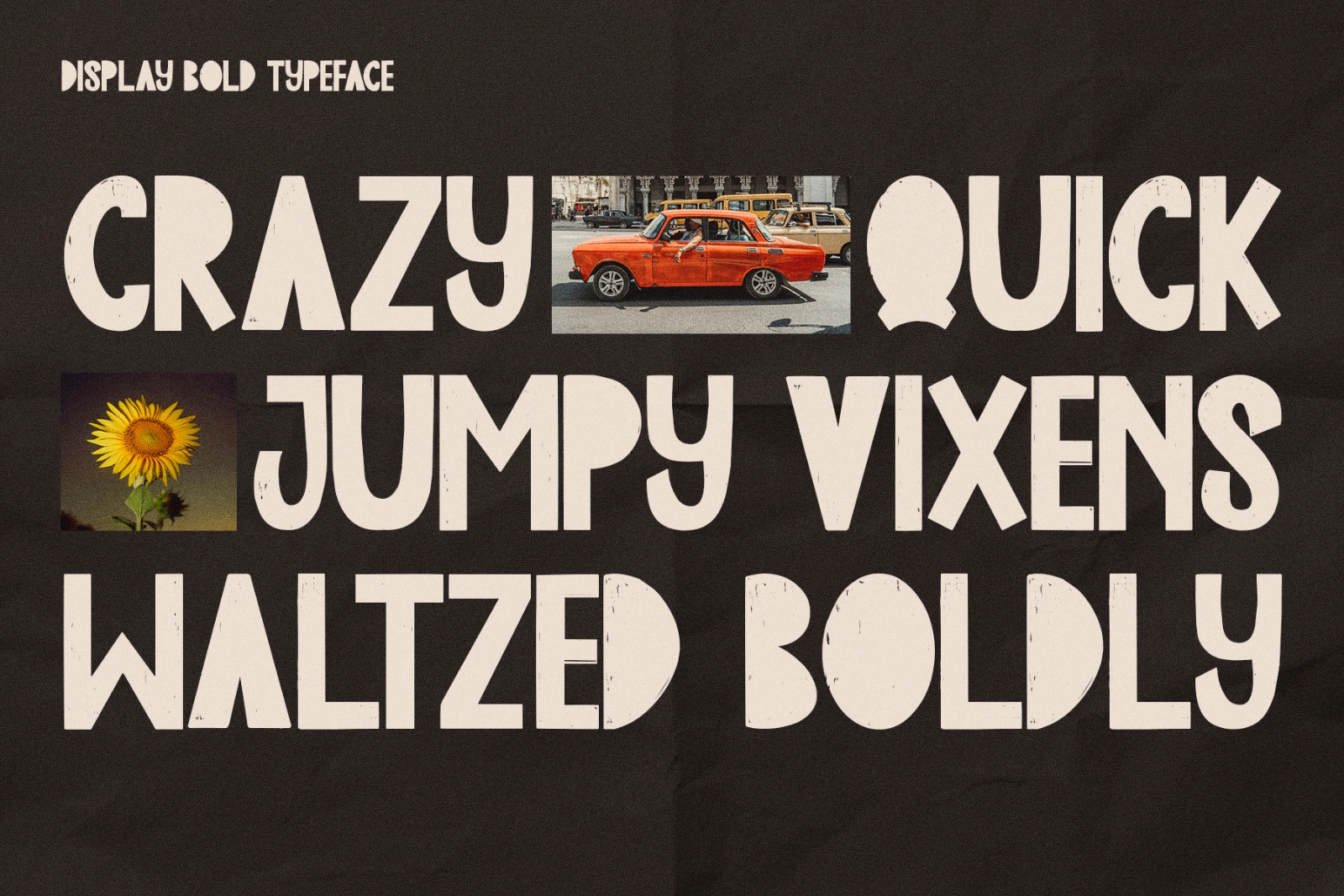 Edge Blocks - Textured Display Typeface — image 1