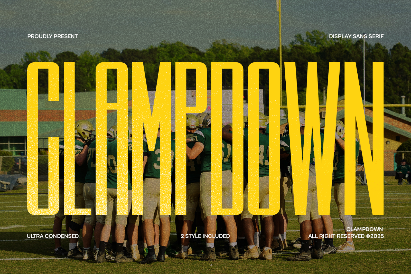 Clampdown - Ultra Condensed Sans Serif — image 1