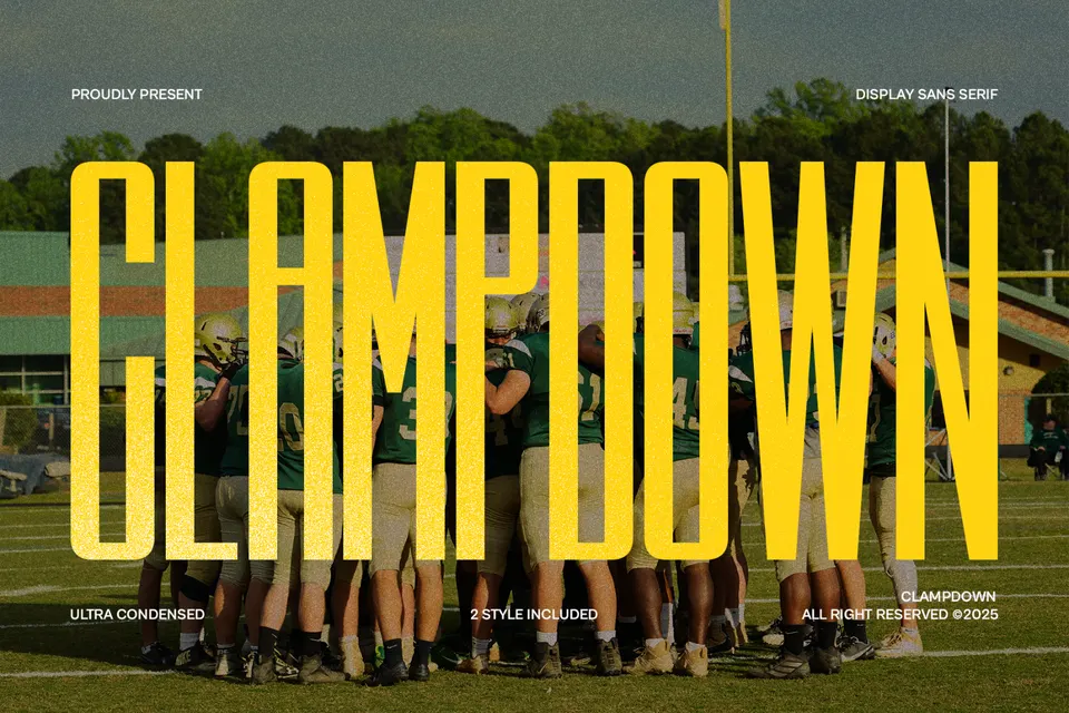 Clampdown - Ultra Condensed Sans Serif