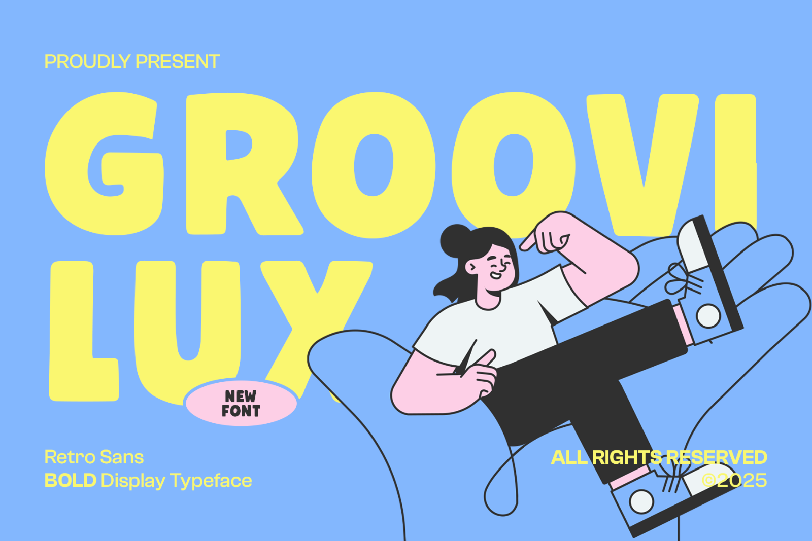 Groovilux - Retro Sans Bold Display Typeface — image 1