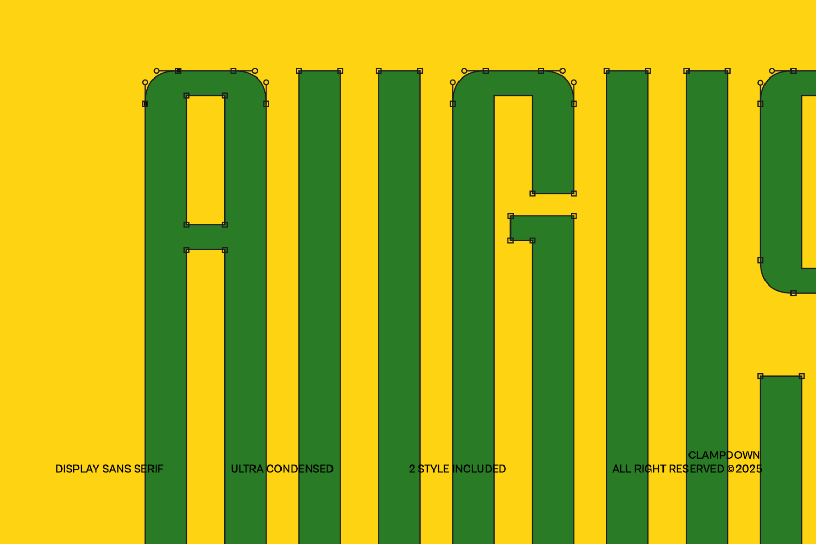 Clampdown - Ultra Condensed Sans Serif — image 3