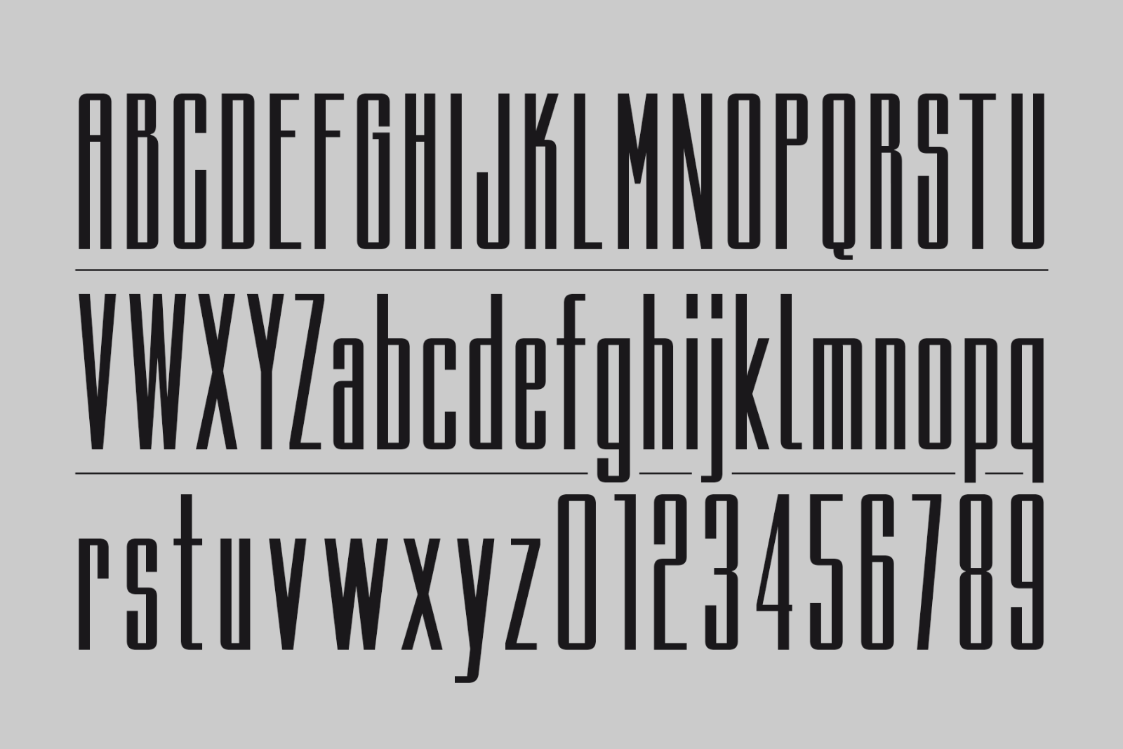 Clampdown - Ultra Condensed Sans Serif — image 4