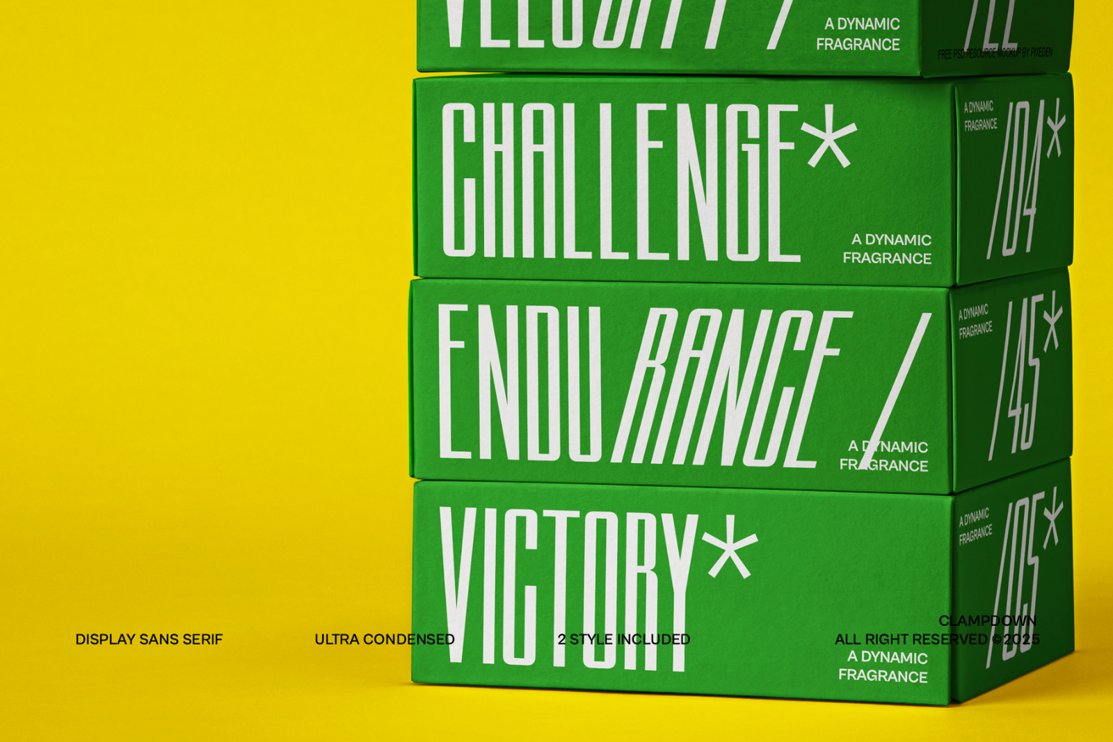 Clampdown - Ultra Condensed Sans Serif — image 8