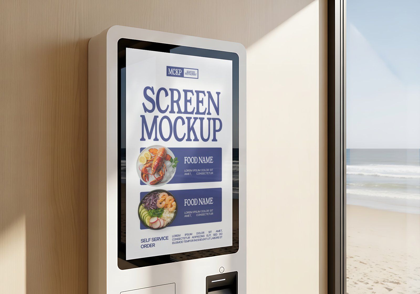 Premium Branding Fresh Seafood Restaurant Mockup