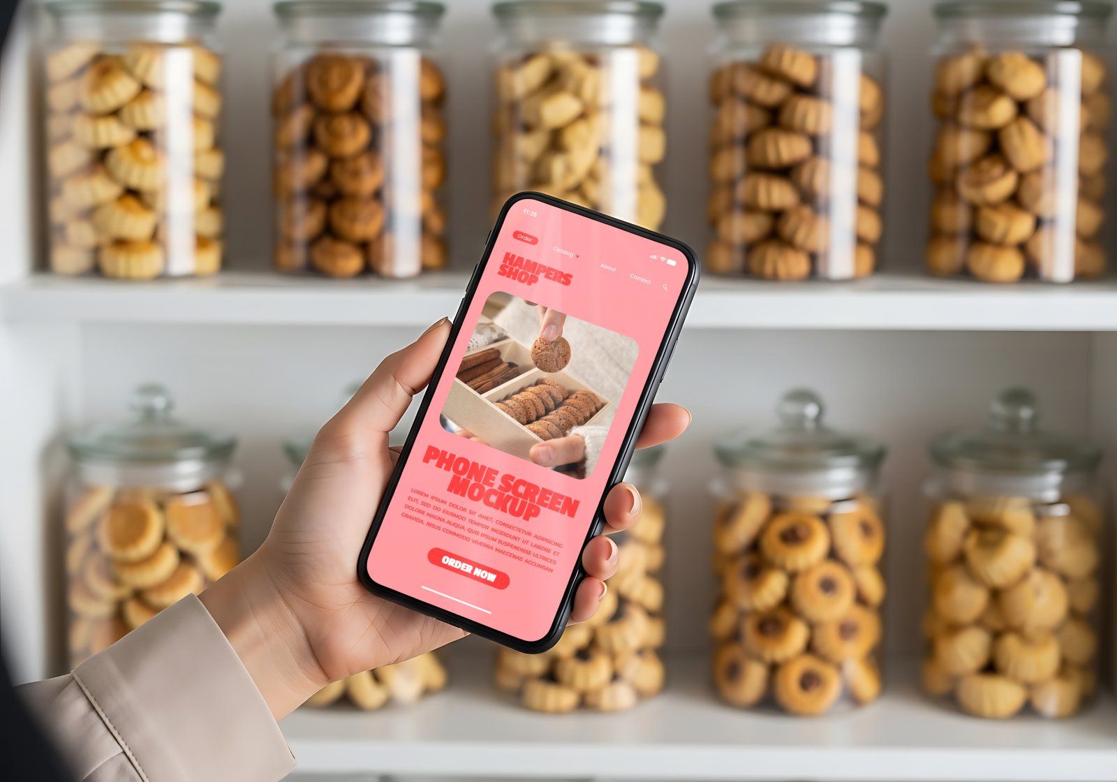 Premium Branding Hampers Store Mockup