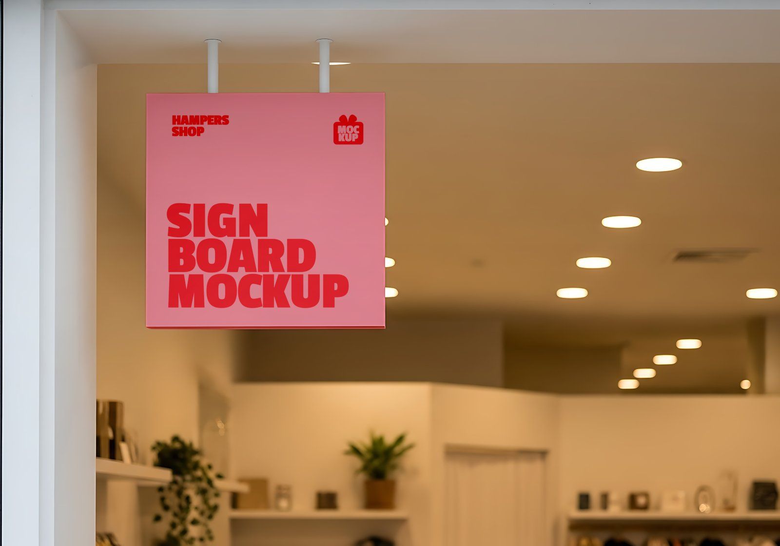 Premium Branding Hampers Store Mockup