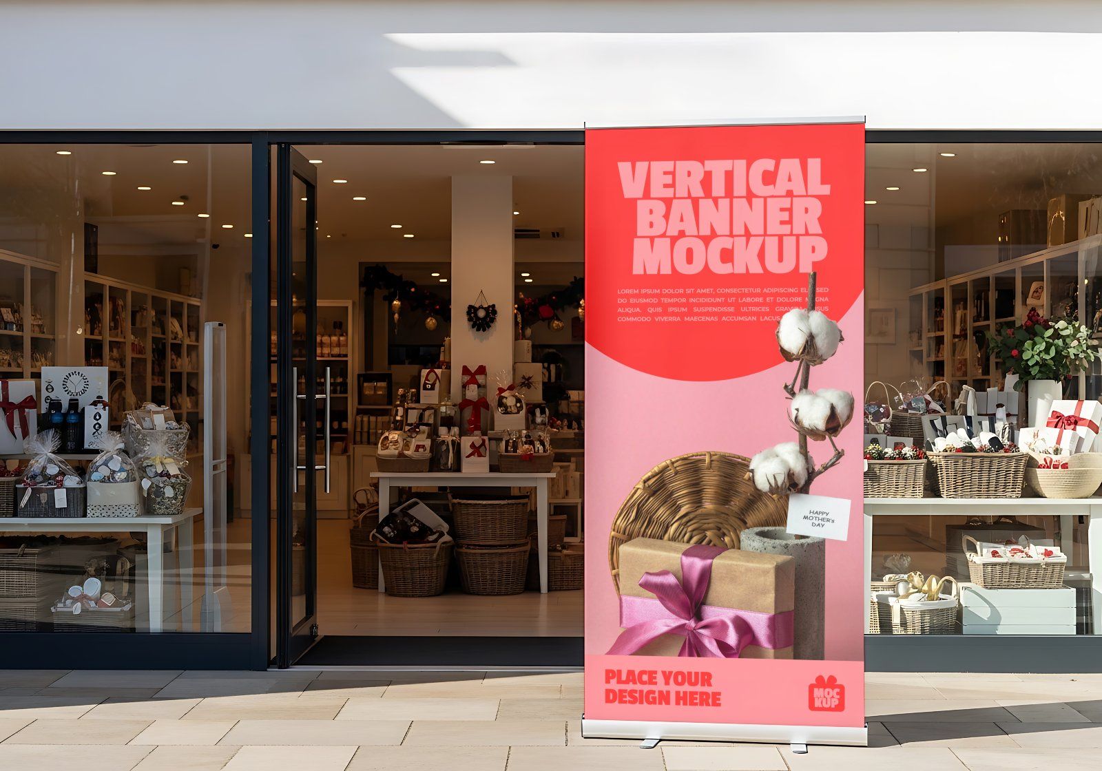 Premium Branding Hampers Store Mockup