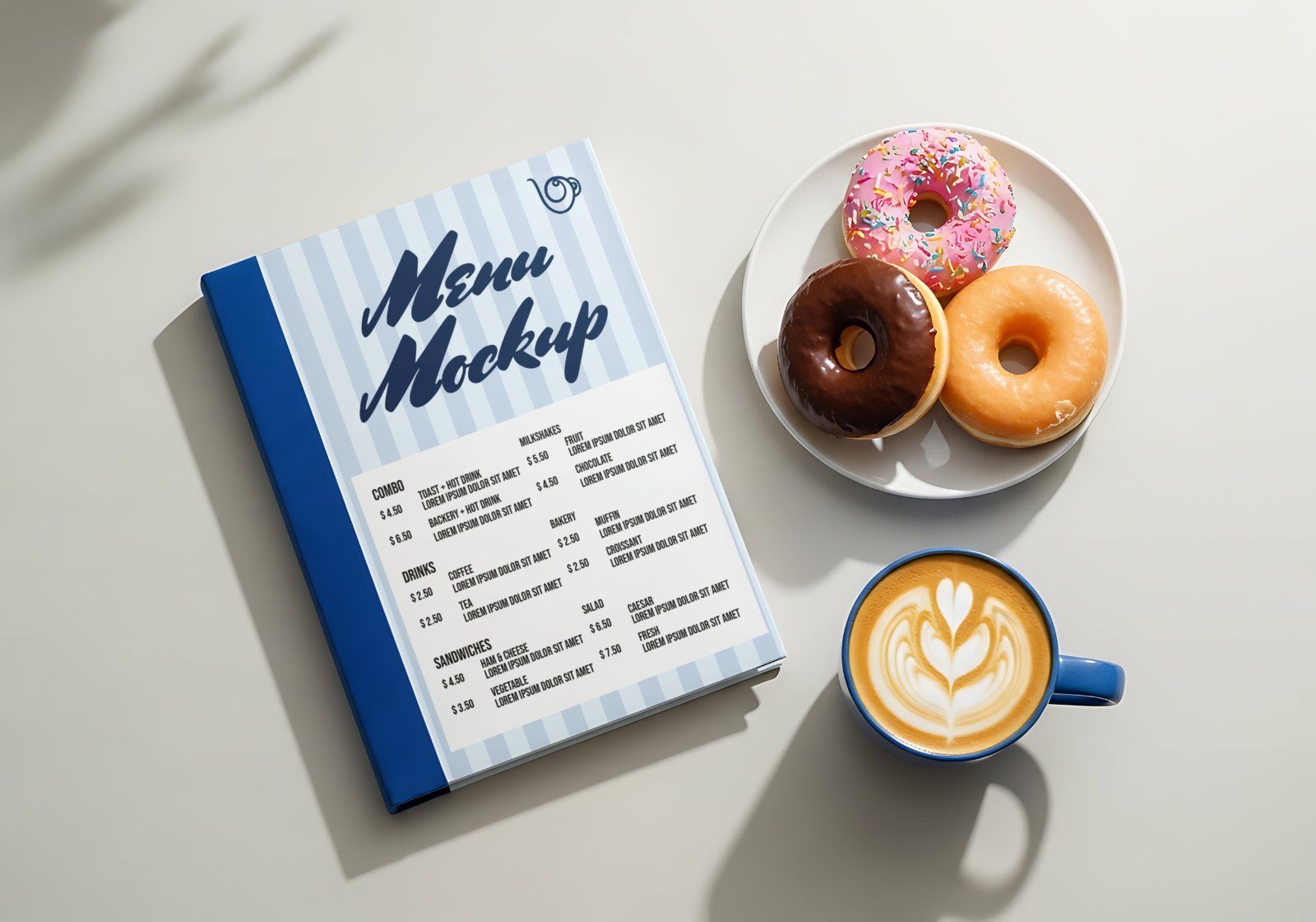 Coffee & Donut Shop Branding Mockup Bundle – 15 Premium PSD Scenes for Cafe Identity