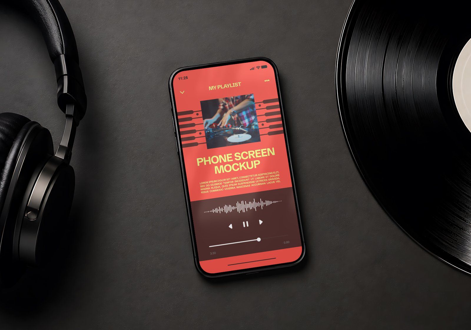 Premium Music Studio Branding Mockup Bundle – 15 Premium PSD Scenes for Audio & Record Label Identit