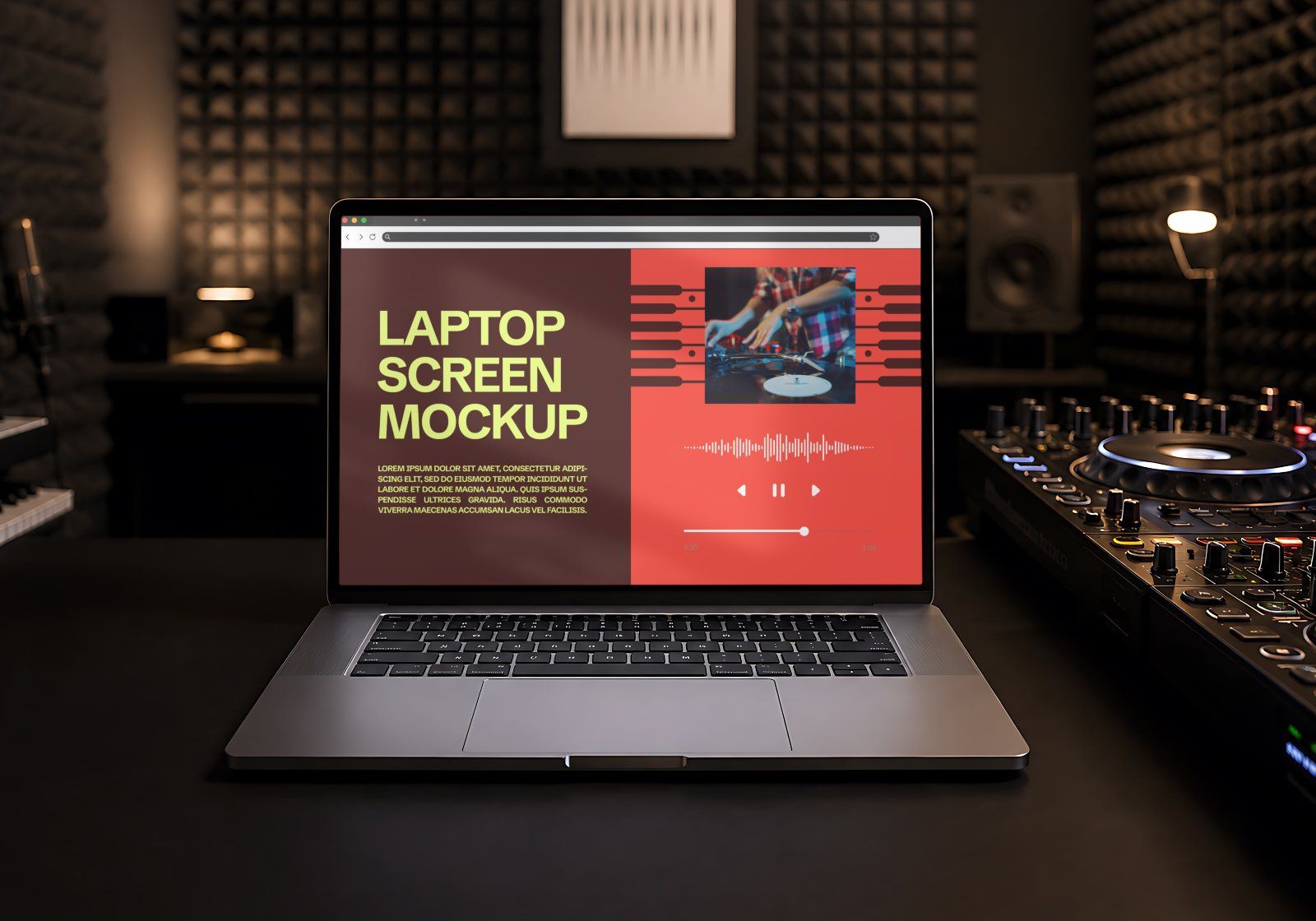 Premium Music Studio Branding Mockup Bundle – 15 Premium PSD Scenes for Audio & Record Label Identit