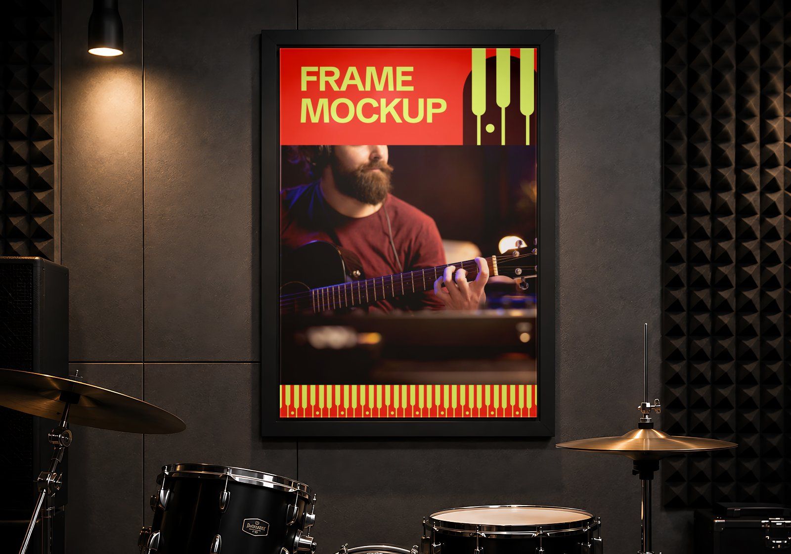 Premium Music Studio Branding Mockup Bundle – 15 Premium PSD Scenes for Audio & Record Label Identit
