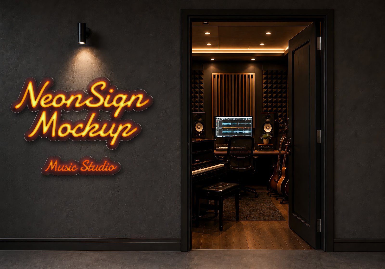 Premium Music Studio Branding Mockup Bundle – 15 Premium PSD Scenes for Audio & Record Label Identit